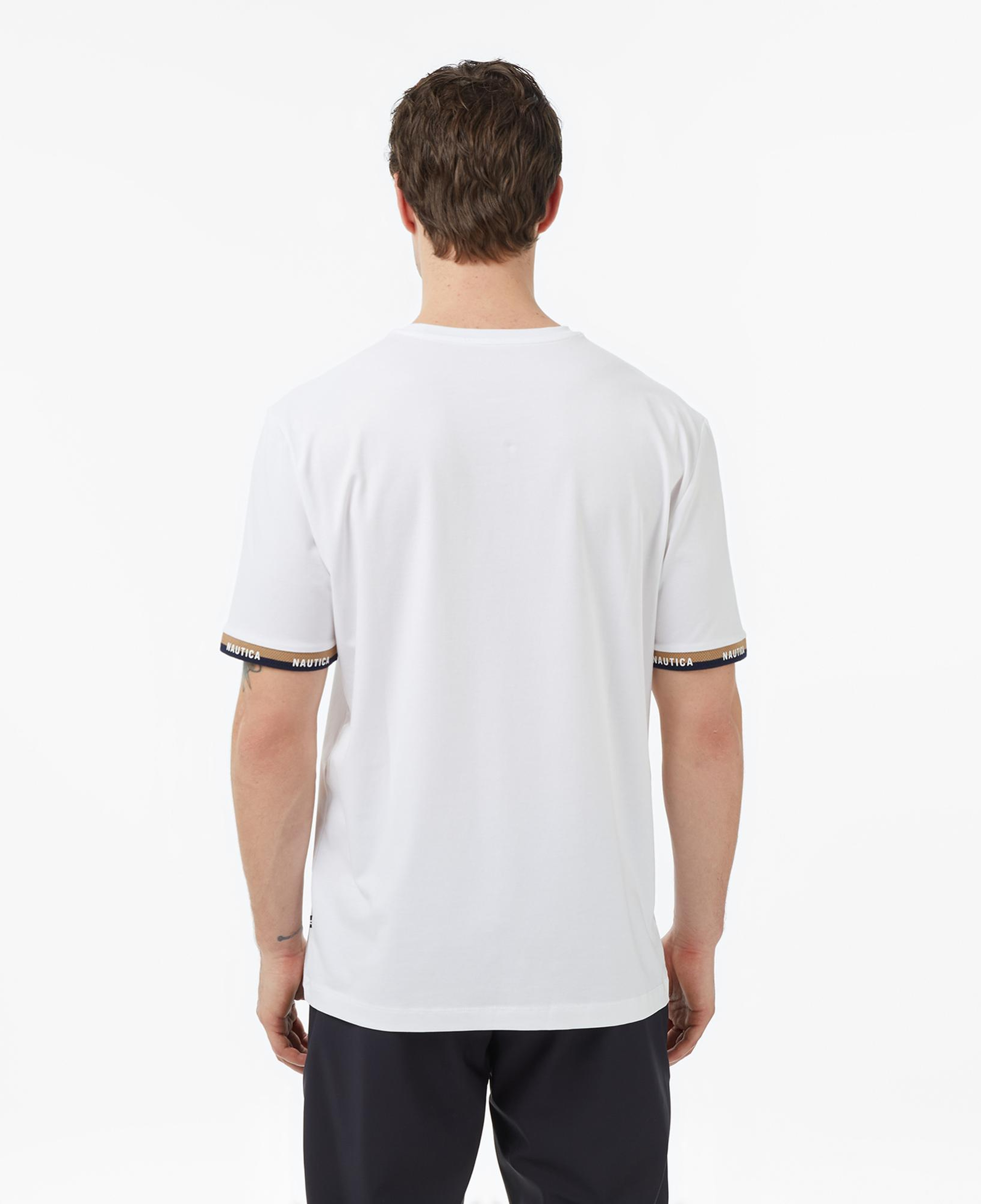Nautica Erkek Beyaz Regular Fit T-Shirt