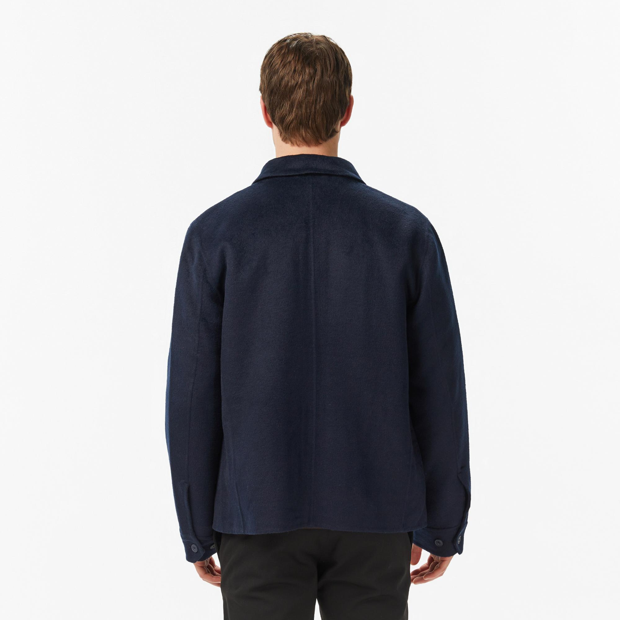 Nautica Erkek Lacivert Regular Fit Kaşe Ceket