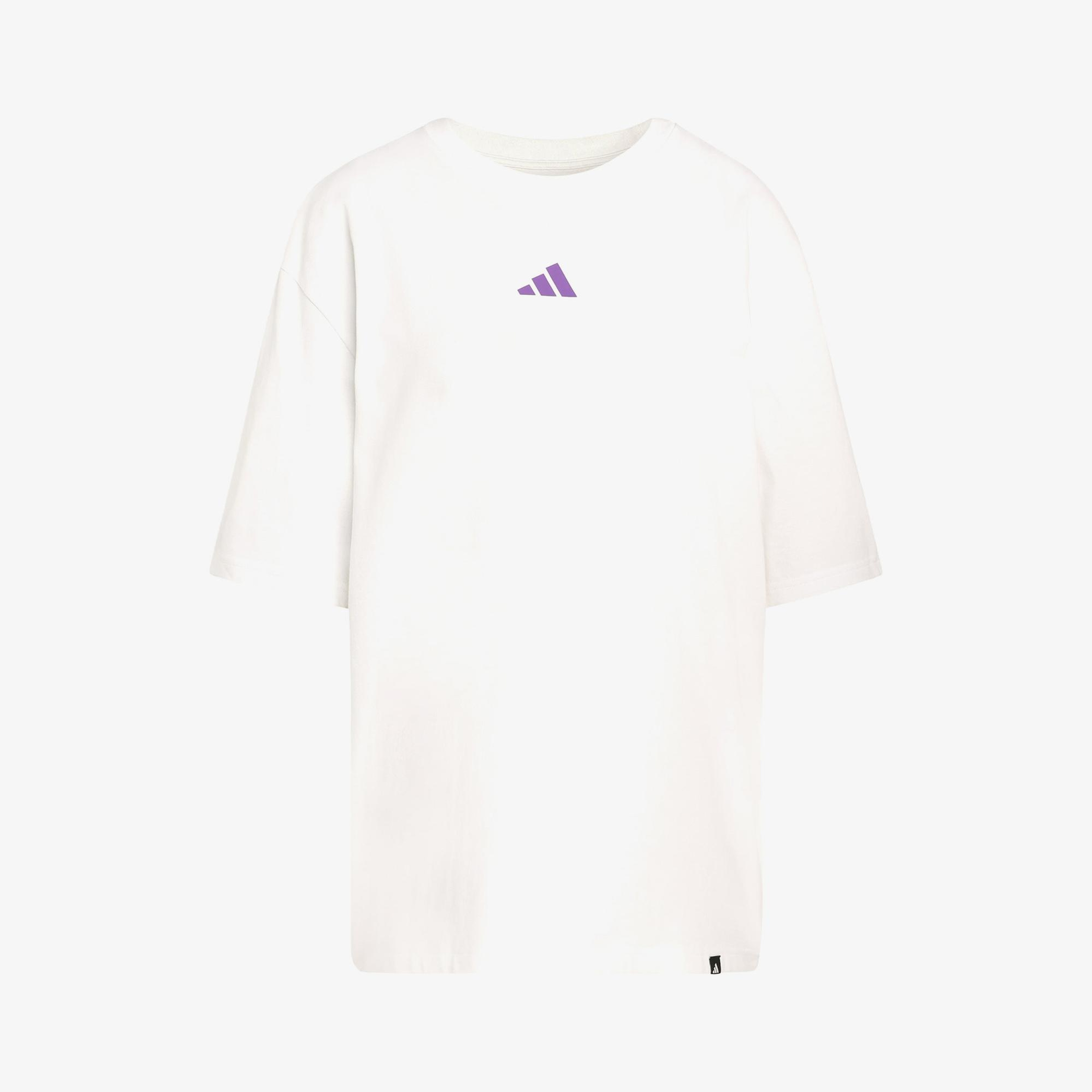 adidas Soft Sports Graphic Kadın Beyaz T-Shirt