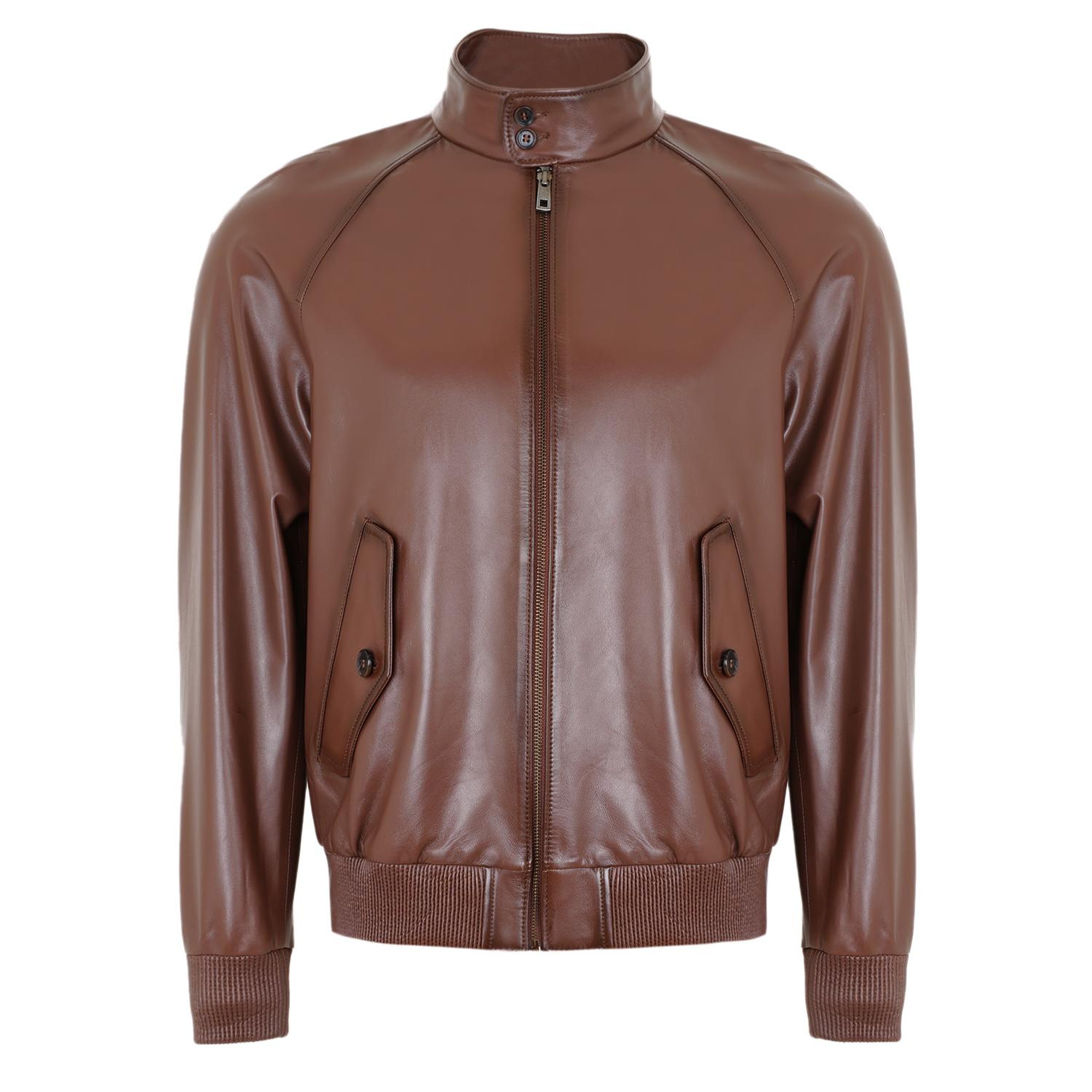 Akando Konyak Erkek Bomber Deri Ceket