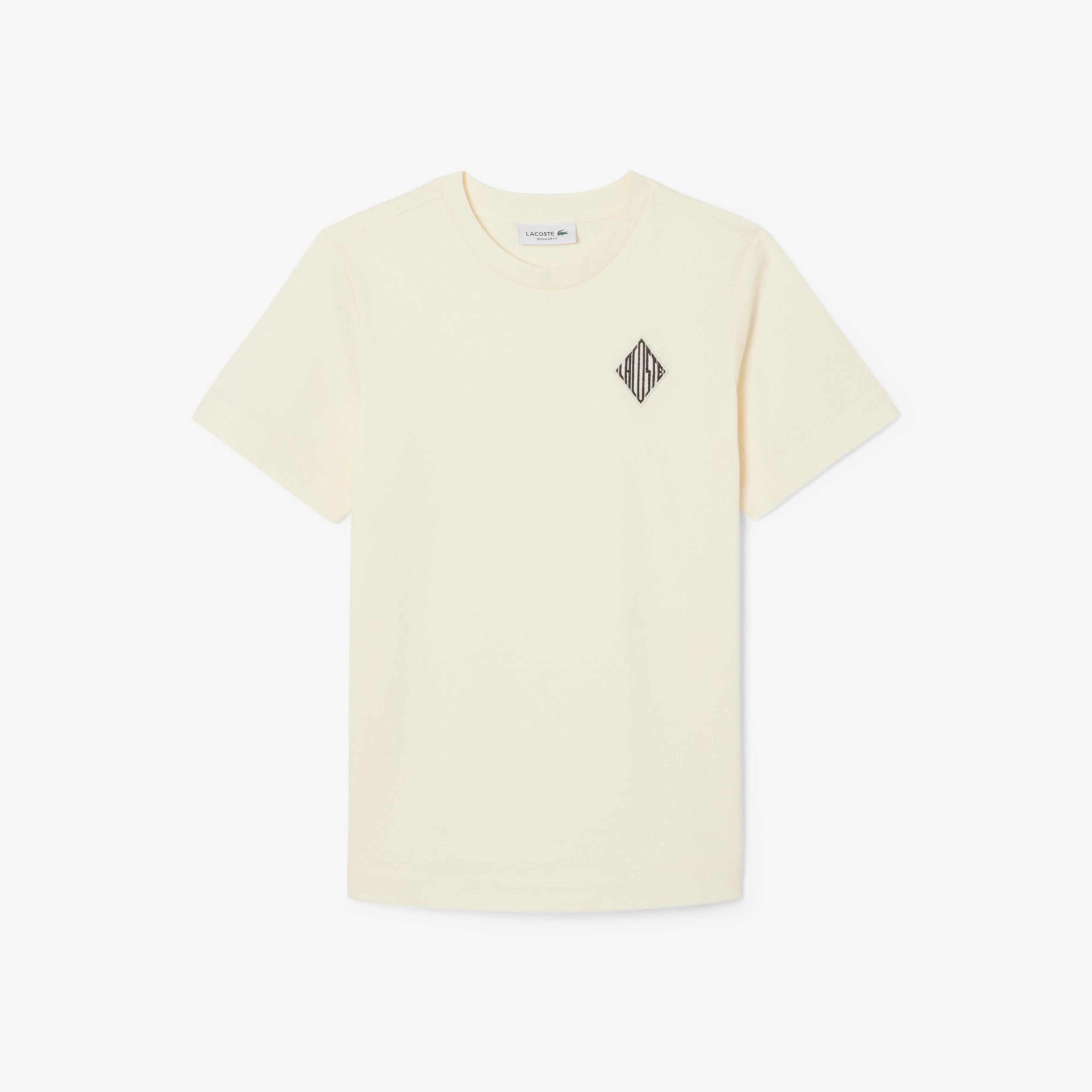 Lacoste Kadın Regular Fit Bisiklet Yaka Sarı T-Shirt