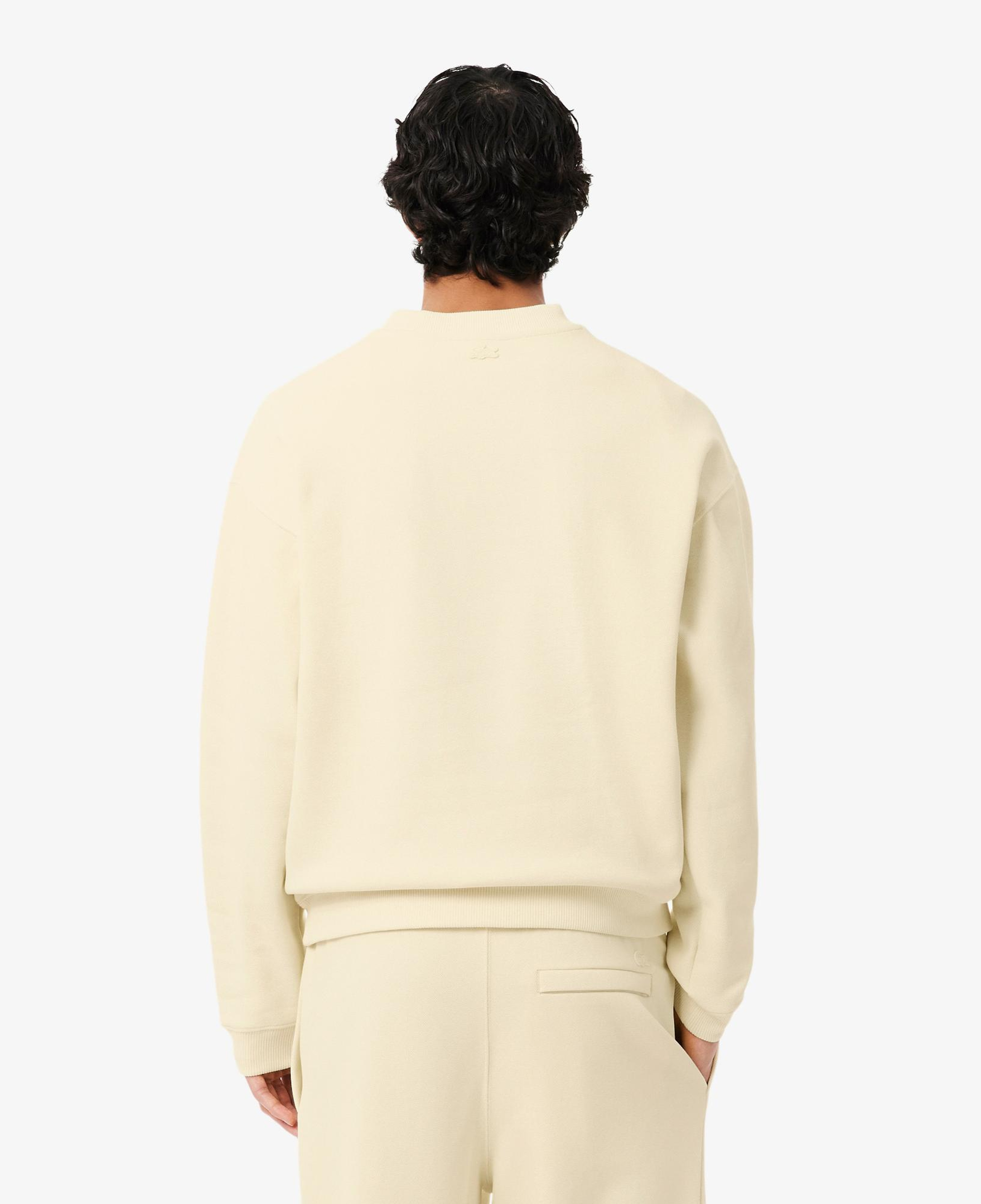 Lacoste Erkek Loose Fit Bisiklet Yaka Sarı Sweatshirt