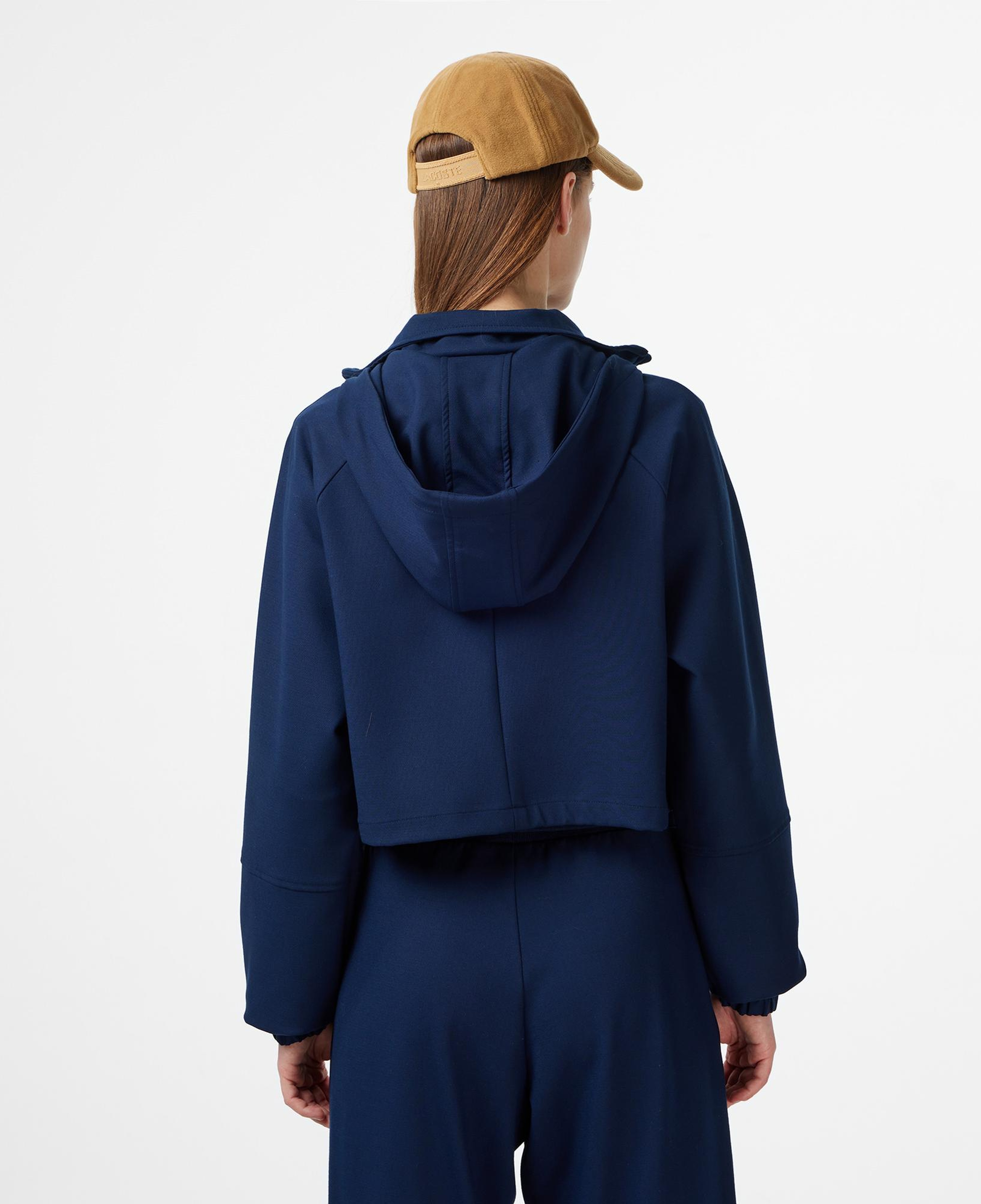 Lacoste Kadın Regular Fit Kapüşonlu Lacivert Dış Gömlek