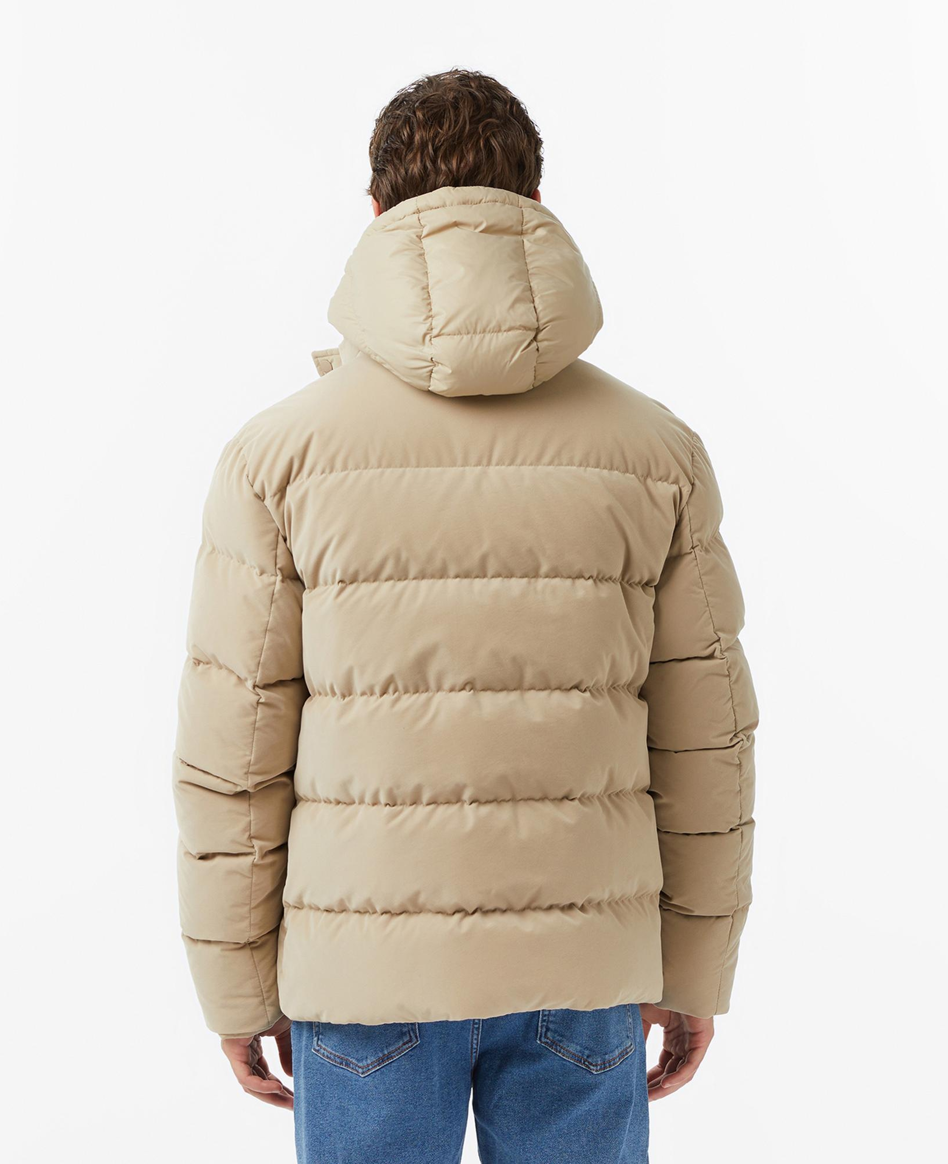 Lacoste Erkek Kapüşonlu Bej Mont