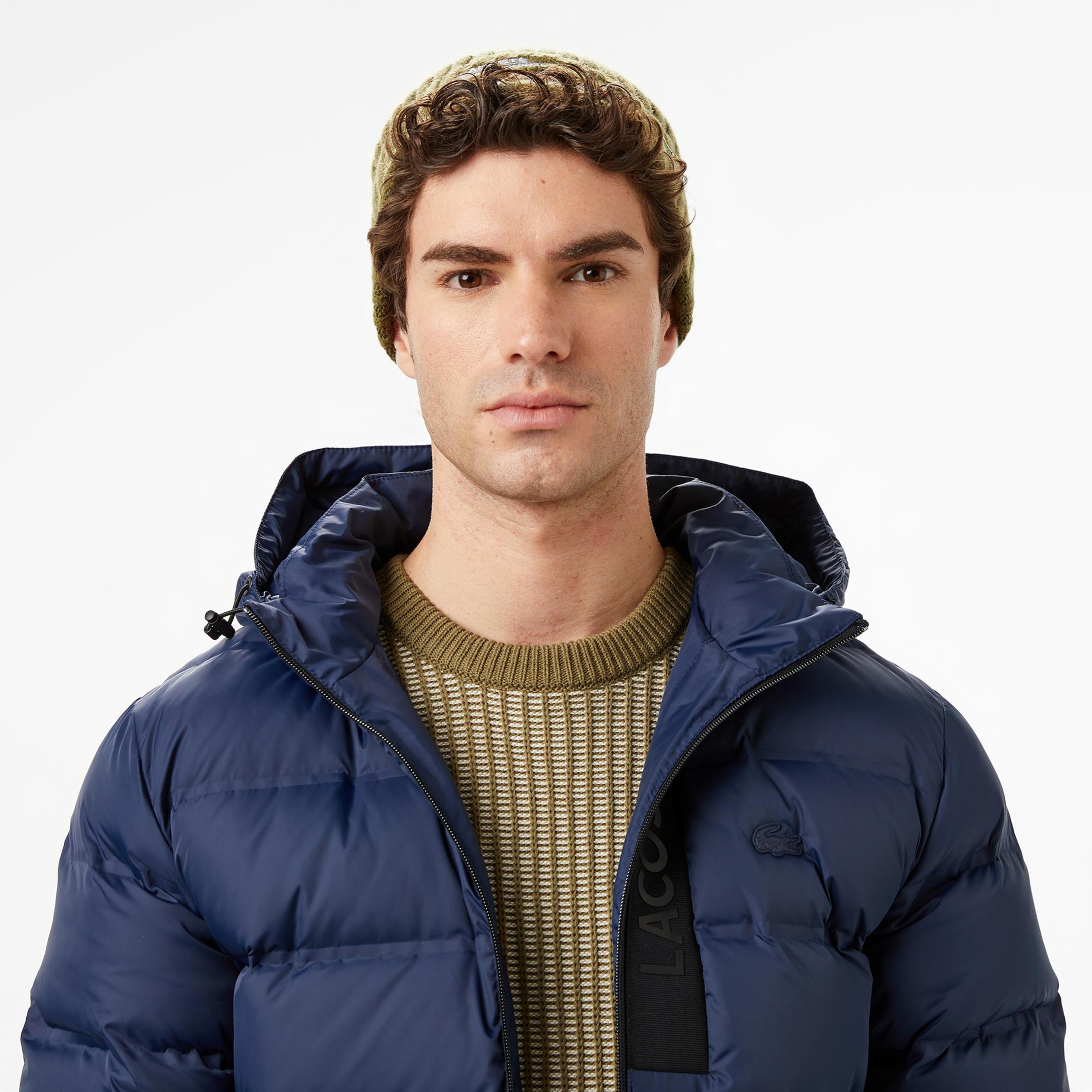 Lacoste Erkek Regular Fit Lacivert Şişme Mont