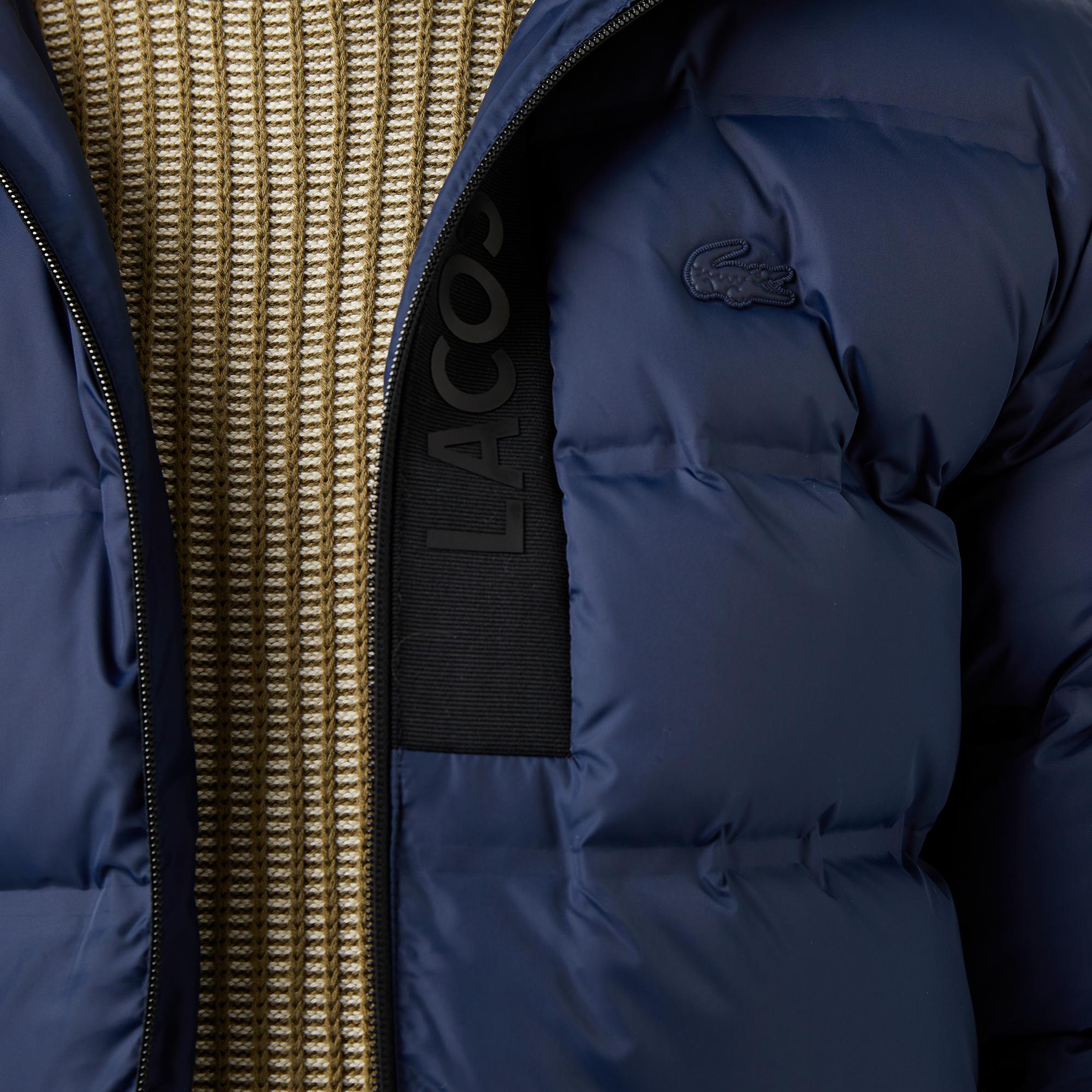 Lacoste Erkek Regular Fit Lacivert Şişme Mont