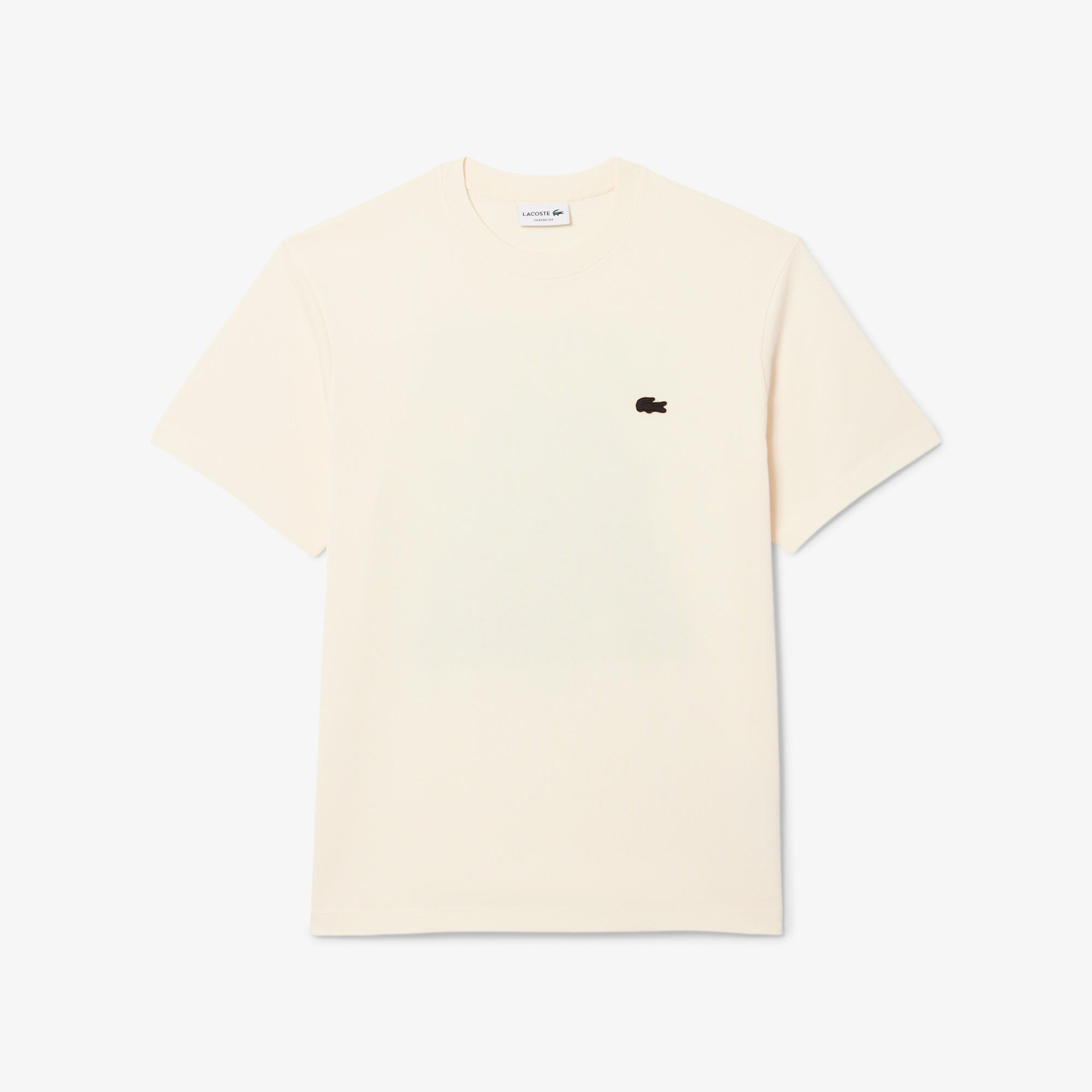 Lacoste Erkek Classic Fit Bisiklet Yaka Sarı T-Shirt