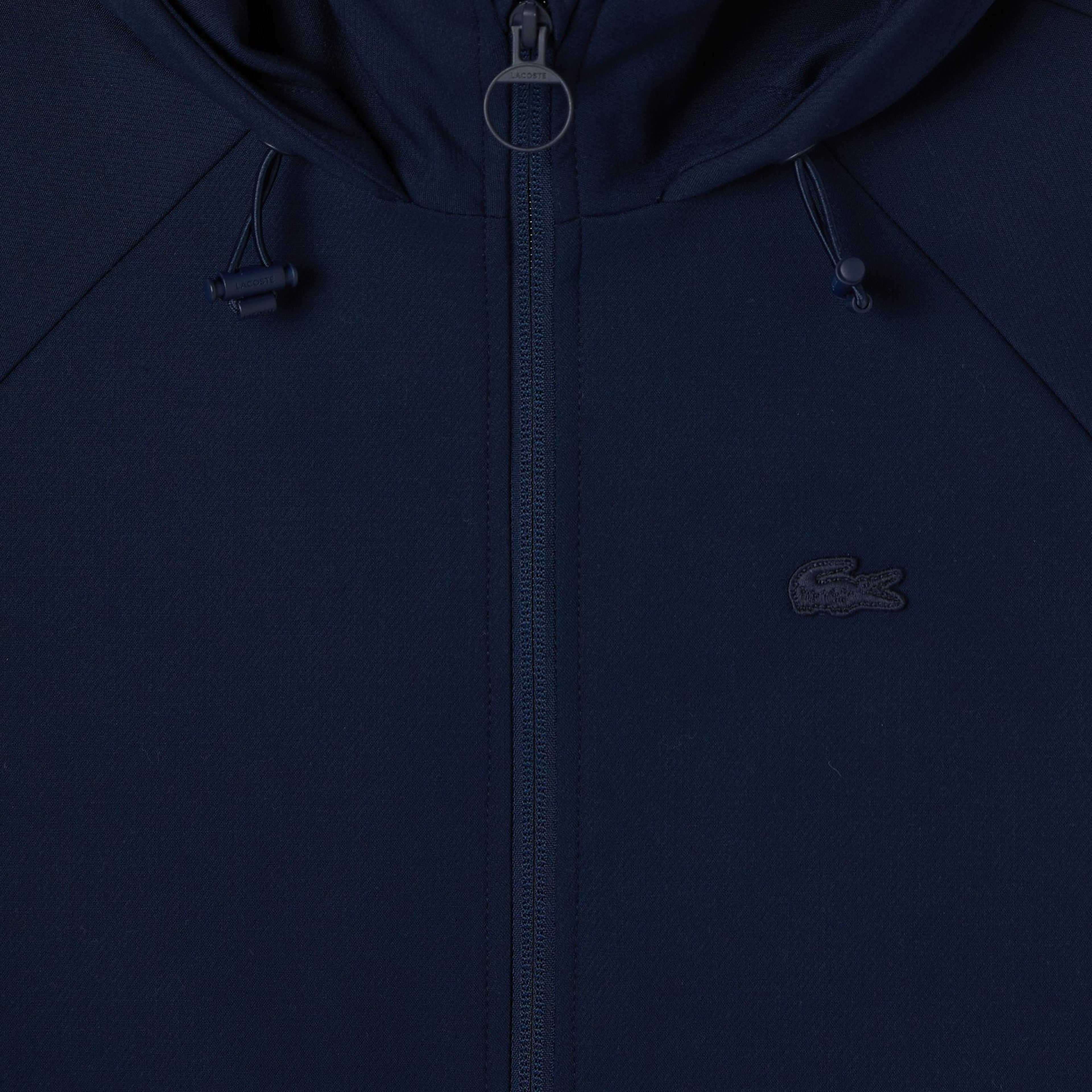 Lacoste Kadın Regular Fit Kapüşonlu Lacivert Dış Gömlek