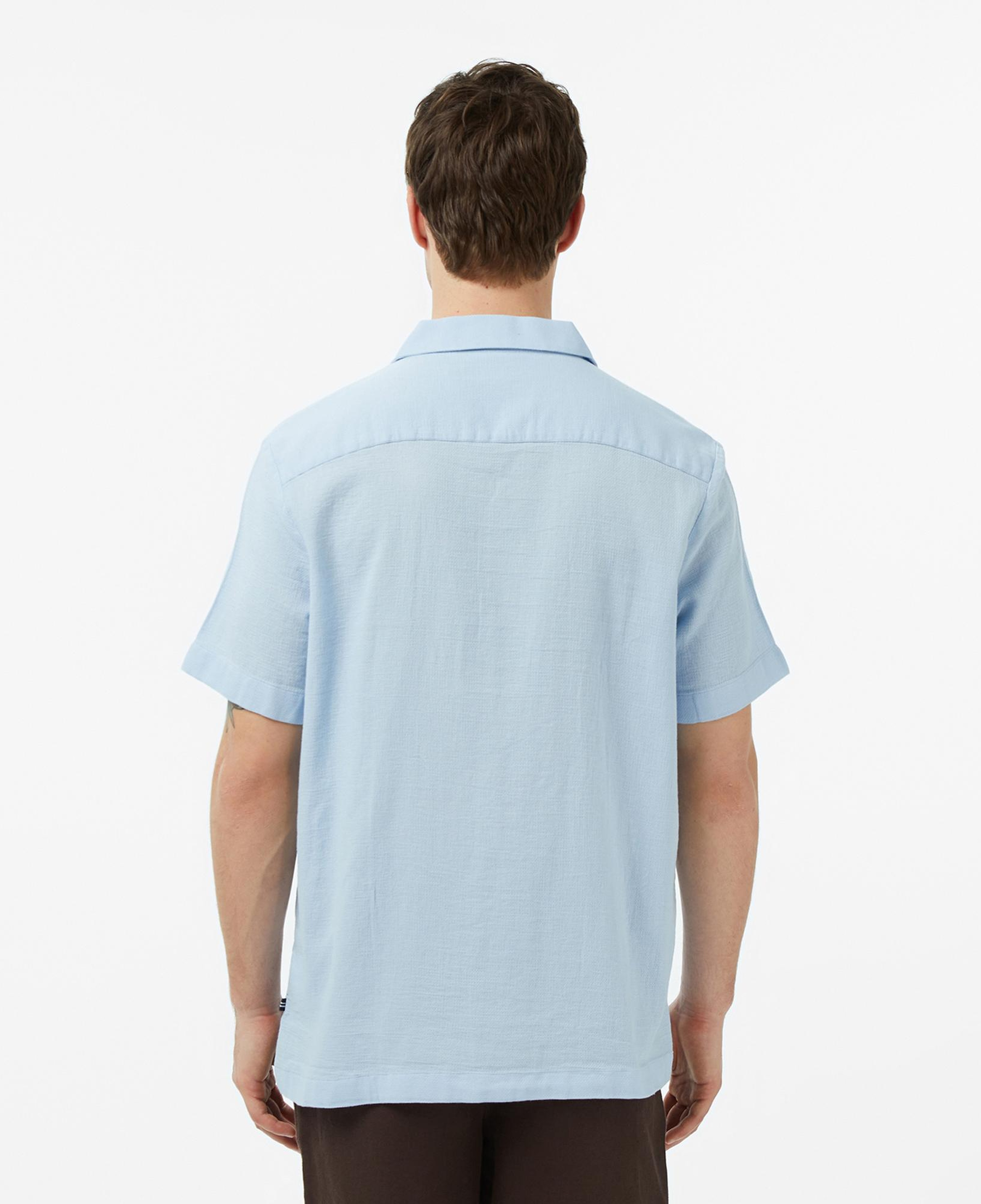 Nautica Erkek Mavi Regular Fit Kısa Kollu Gömlek