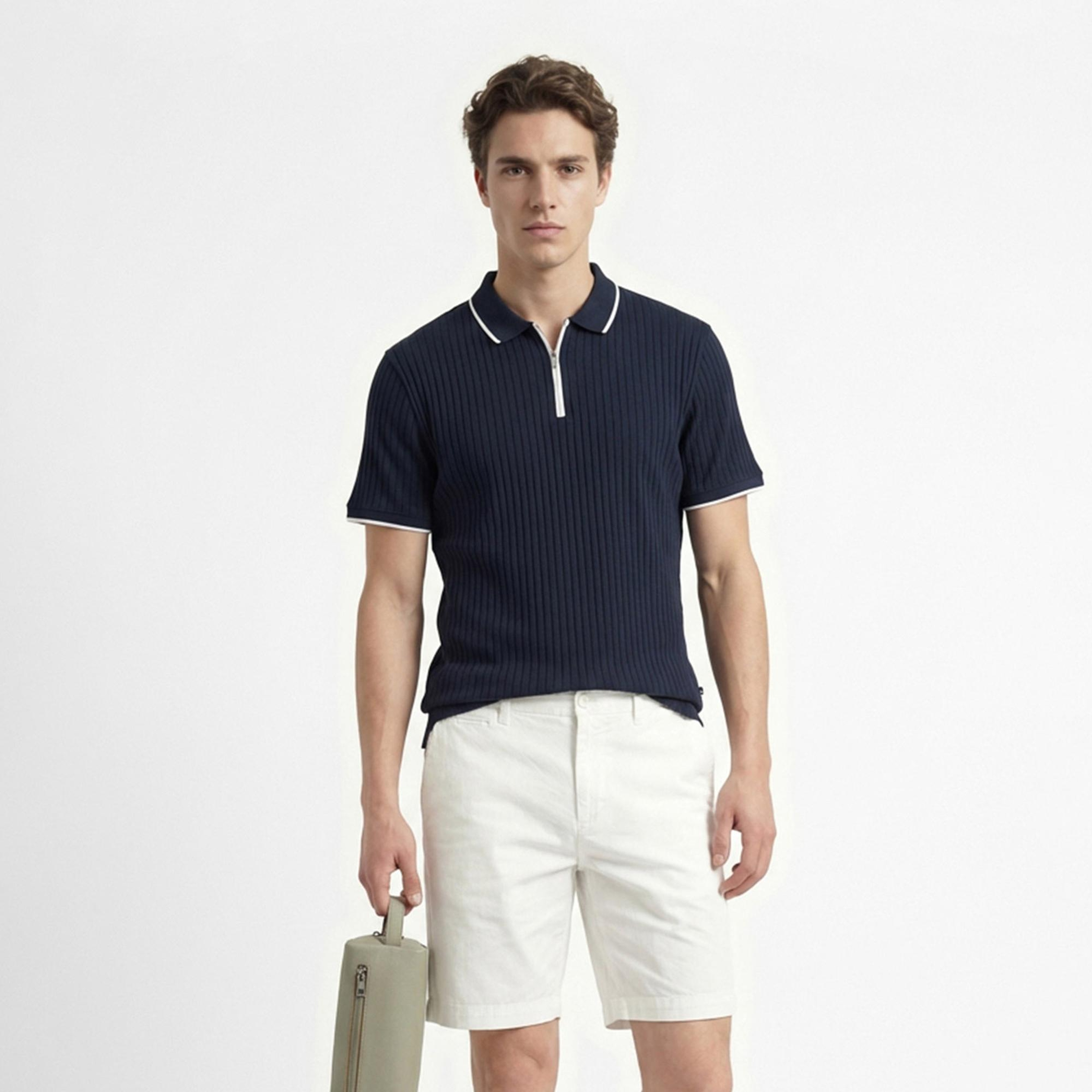 Nautica Erkek Lacivert Regular Fit Polo Yaka T-Shirt