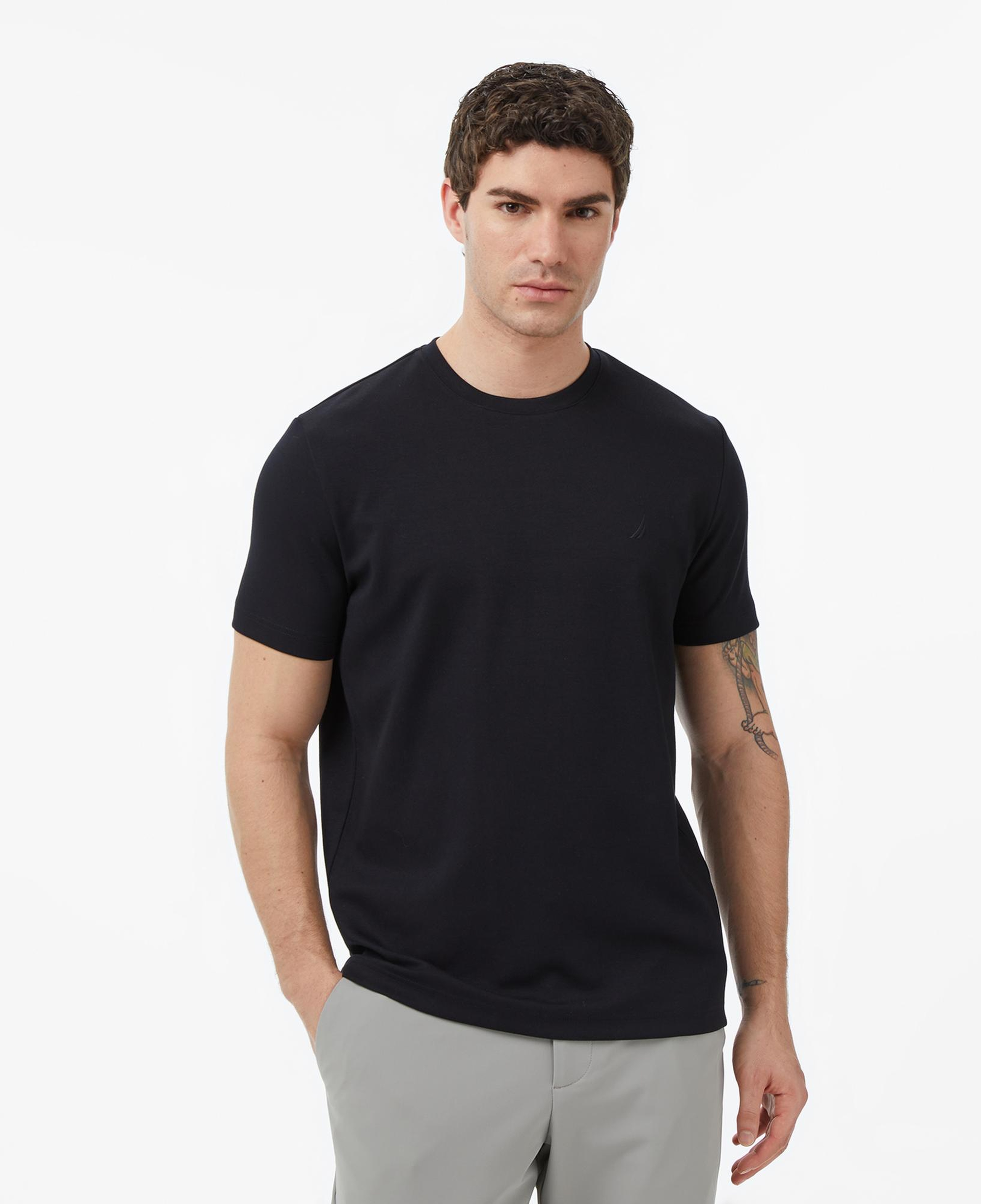 Nautica Erkek Siyah Regular Fit T-Shirt