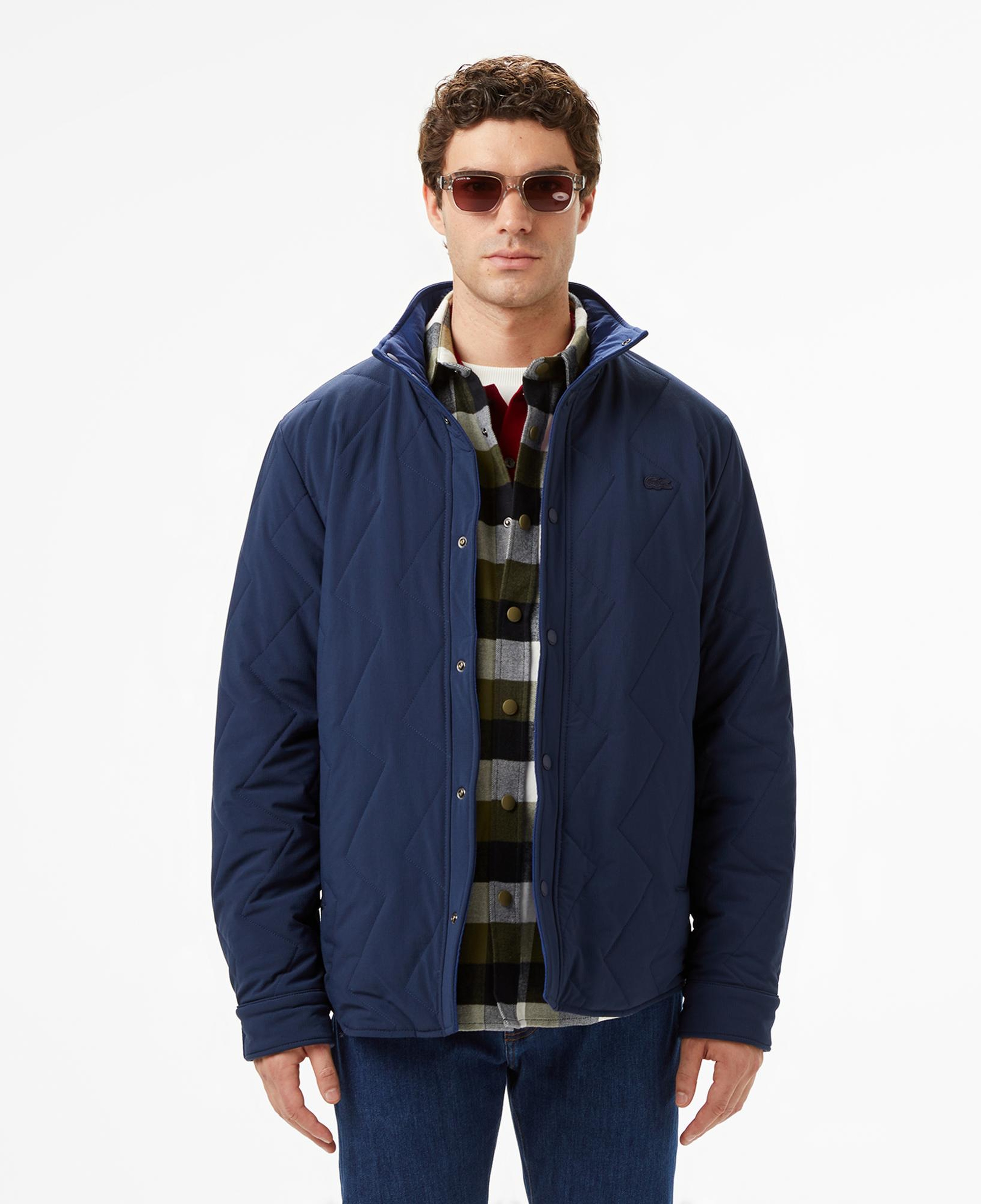 Lacoste Erkek Dik Yaka Çift Taraflı Lacivert Mont