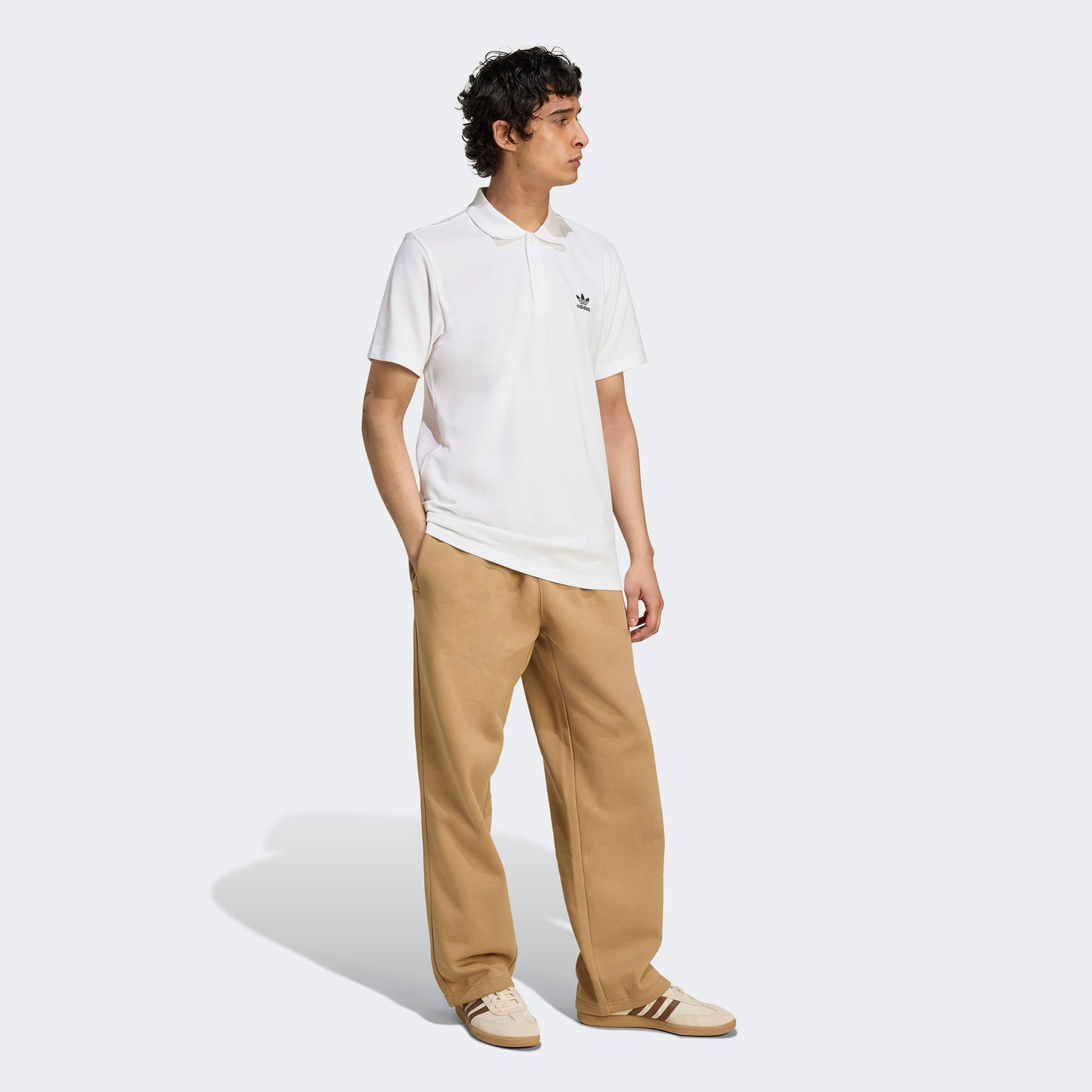 adidas Trefoil Essentials Erkek Beyaz Polo