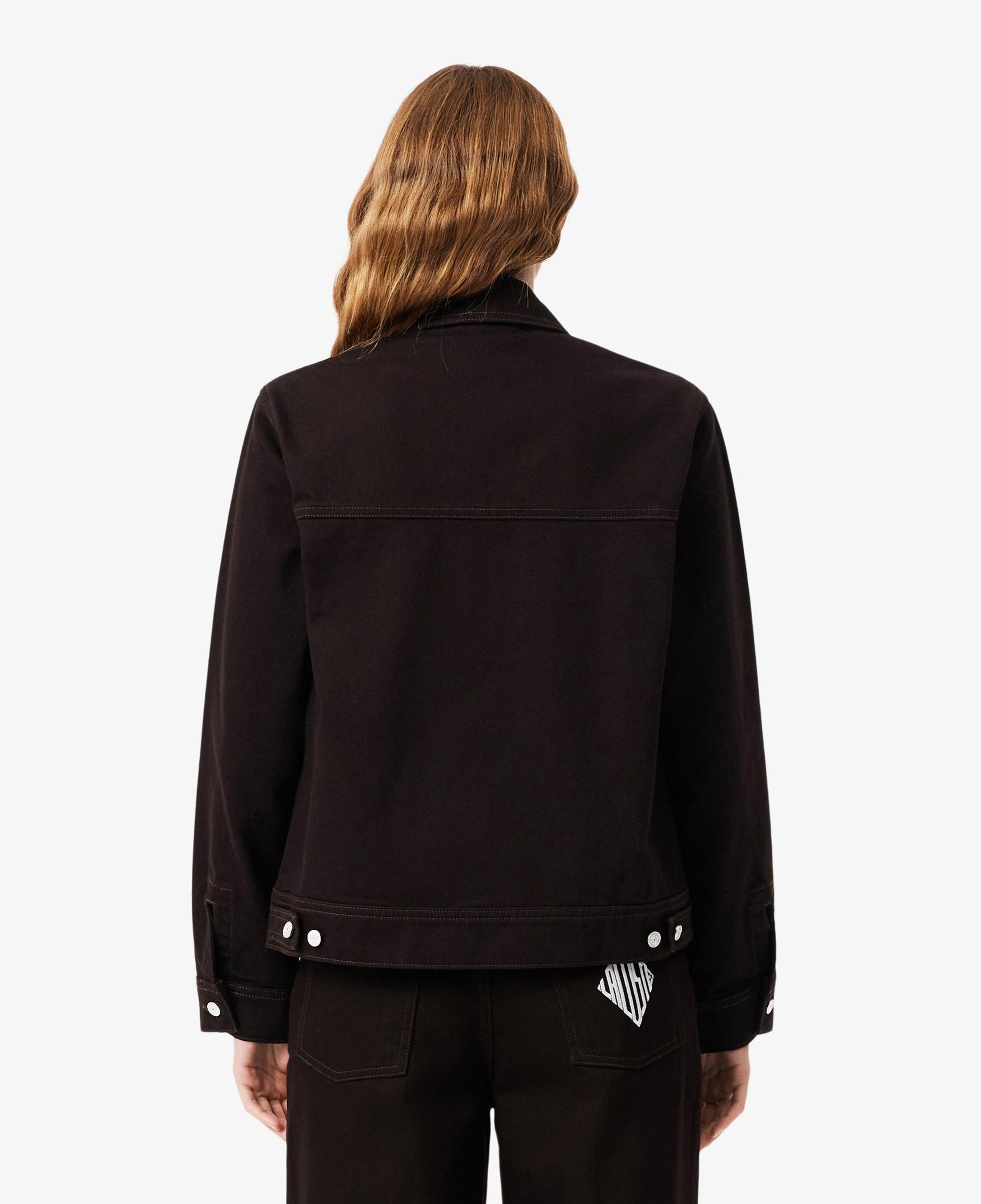 Lacoste Kadın Slim Fit Denim Koyu Kahverengi Ceket