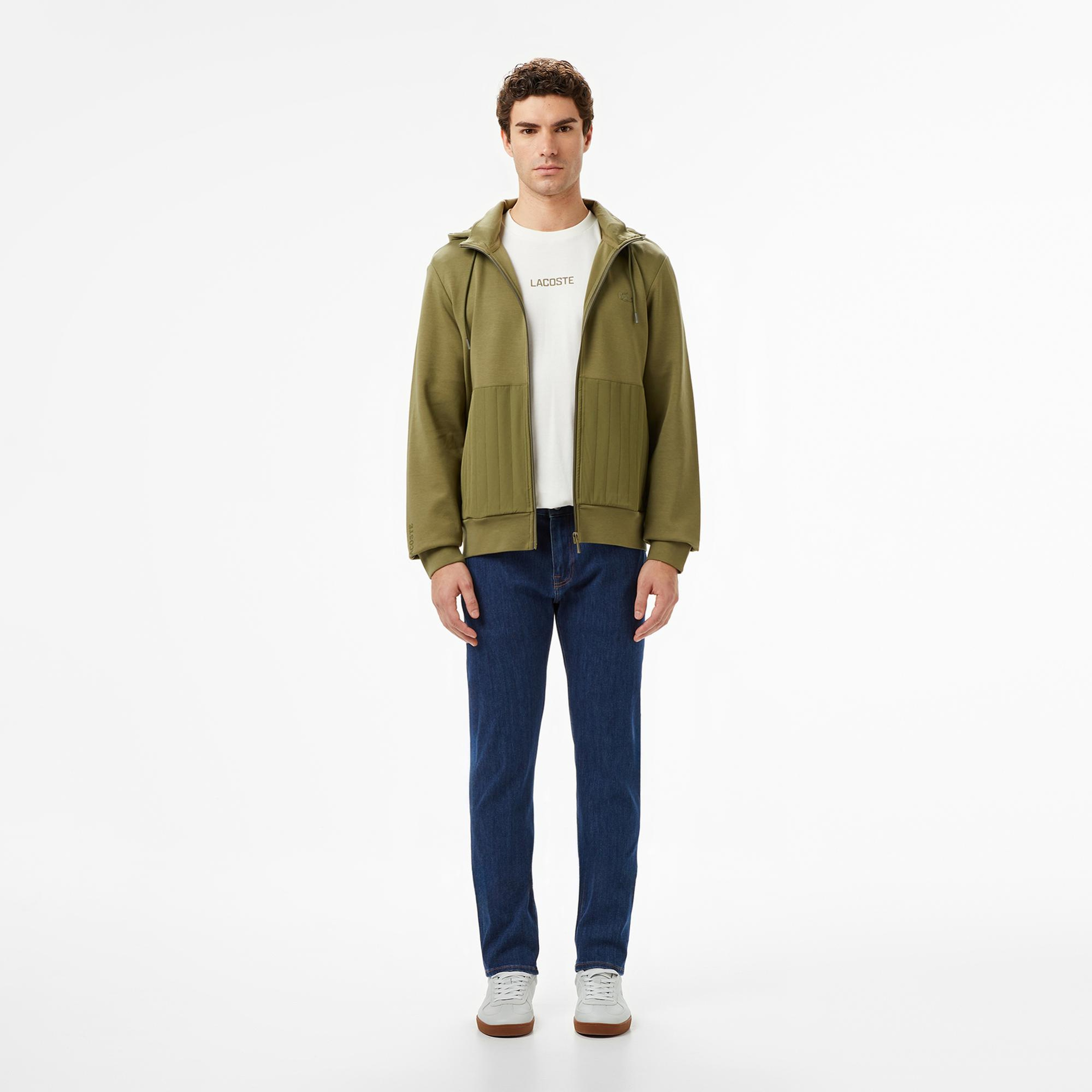 Lacoste Erkek Regular Fit Kapüşonlu Haki Sweatshirt