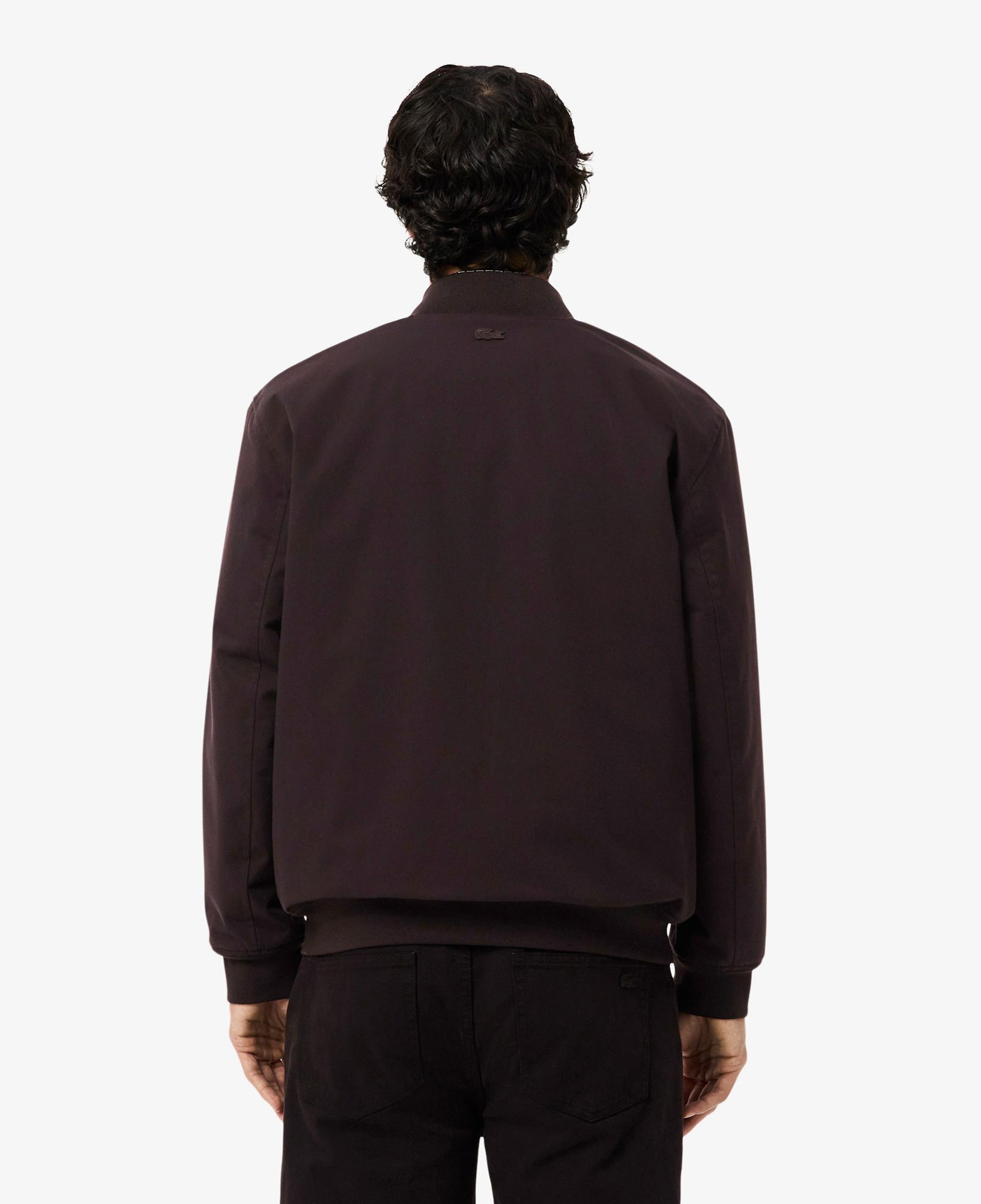 Lacoste Erkek Hakim Yaka Koyu Kahverengi Bomber Ceket