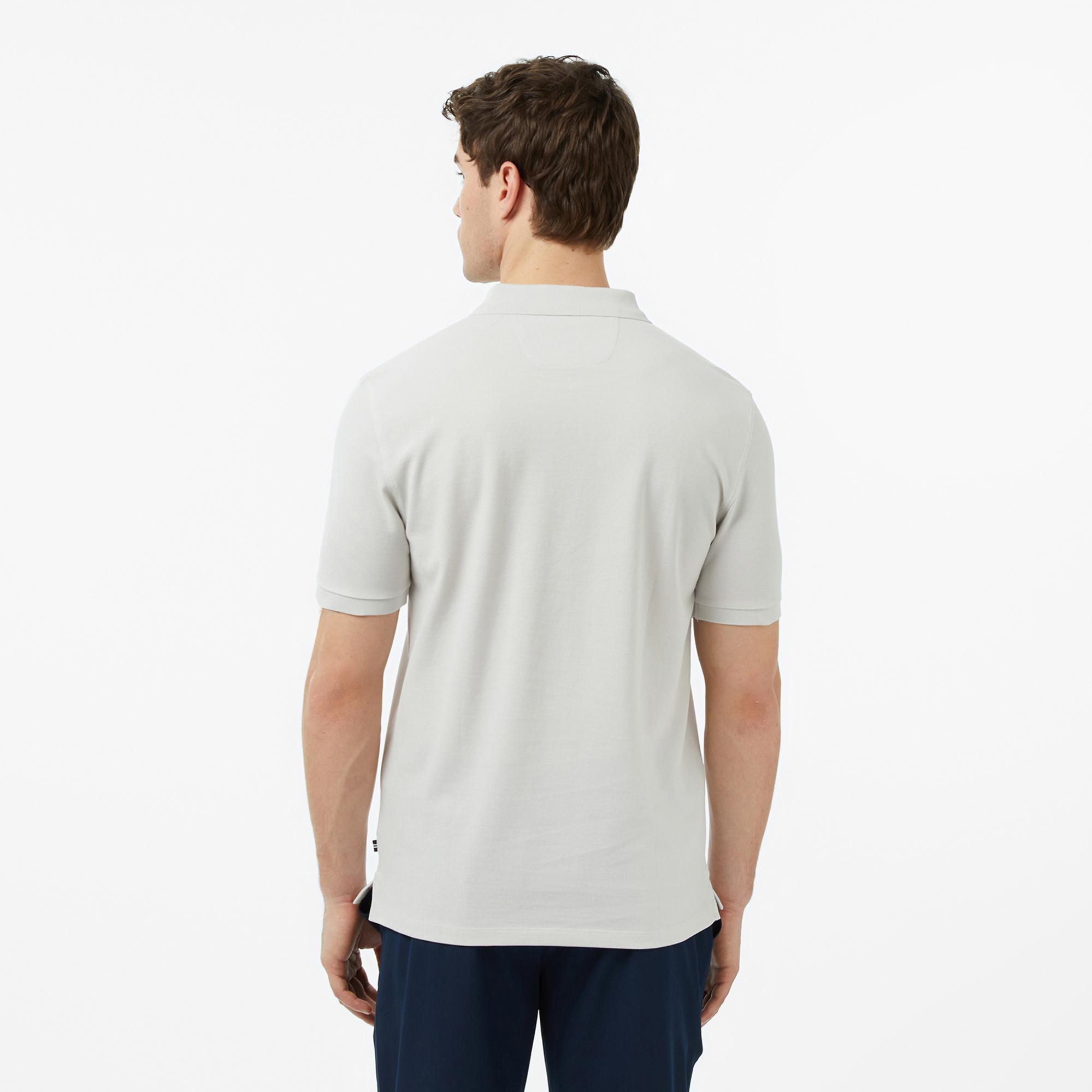 Nautica Erkek Gri Regular Fit Polo Yaka T-Shirt