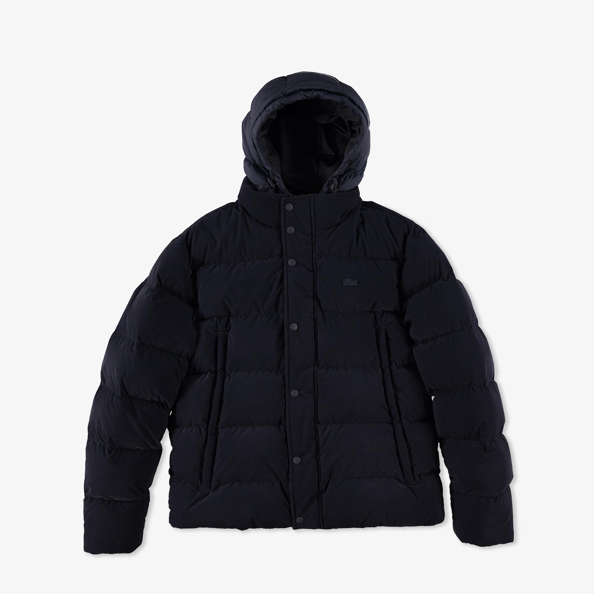 Lacoste Erkek Kapüşonlu Lacivert Mont