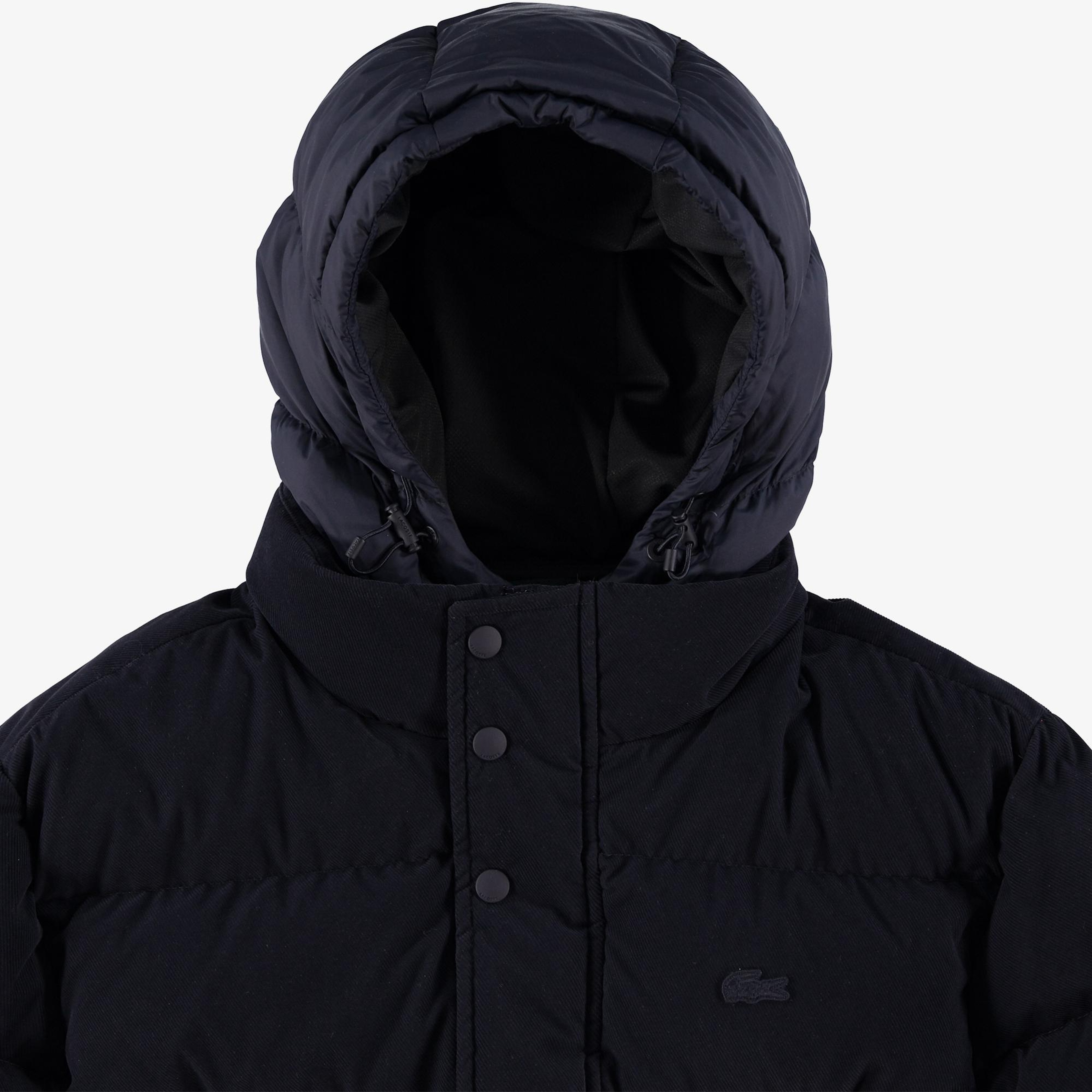 Lacoste Erkek Kapüşonlu Lacivert Mont