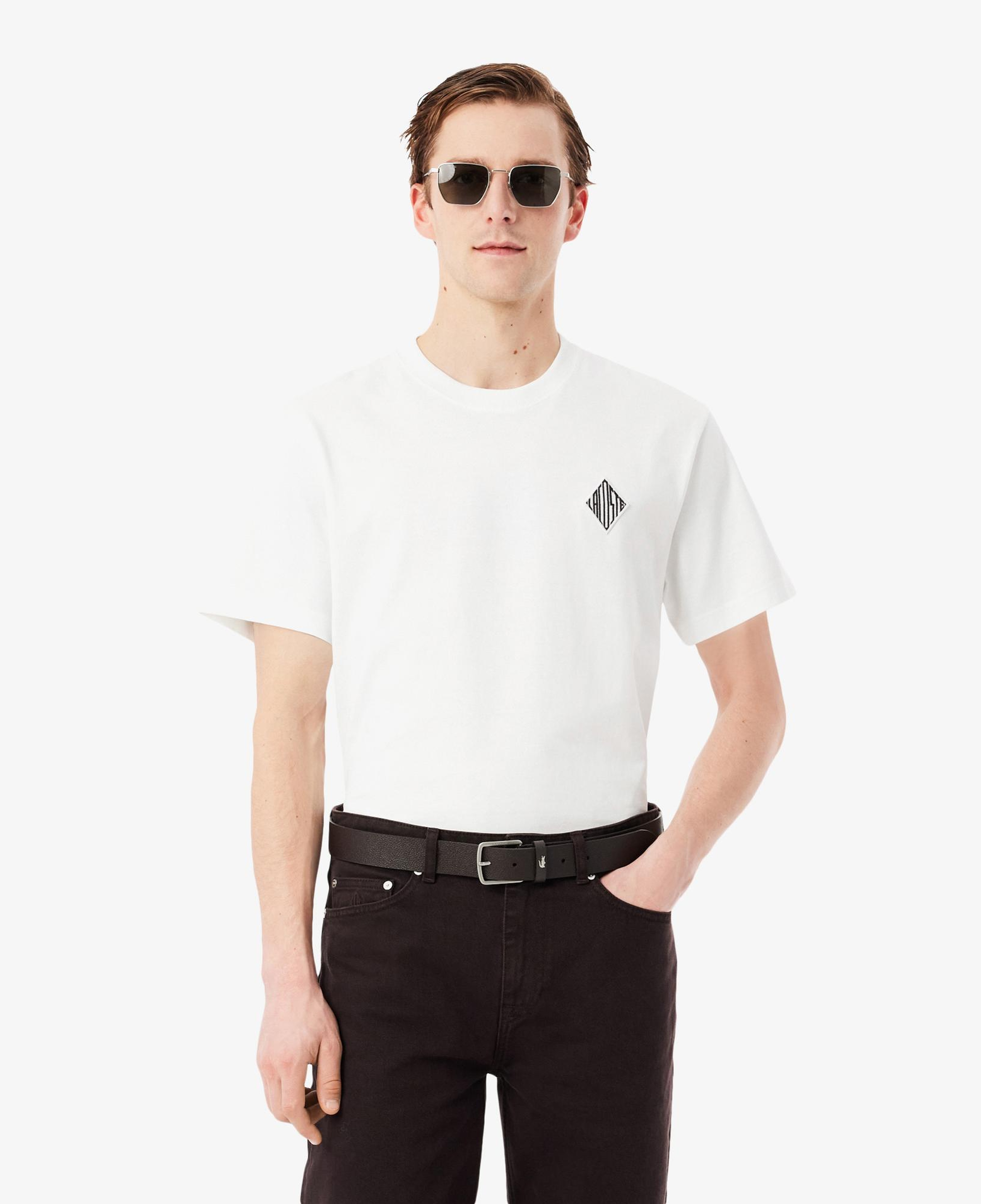Lacoste Erkek Classic Fit Bisiklet Yaka Beyaz T-Shirt
