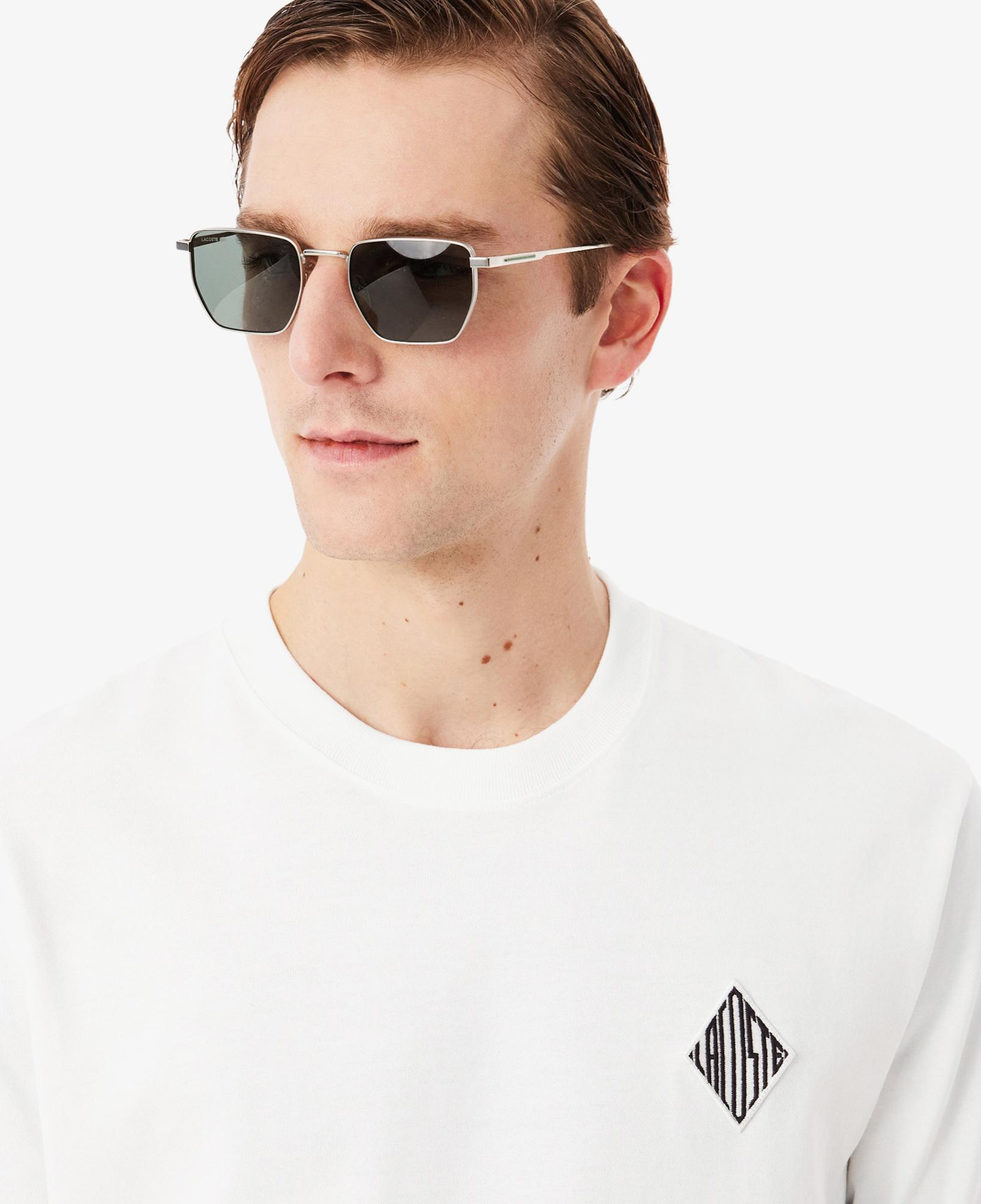 Lacoste Erkek Classic Fit Bisiklet Yaka Beyaz T-Shirt