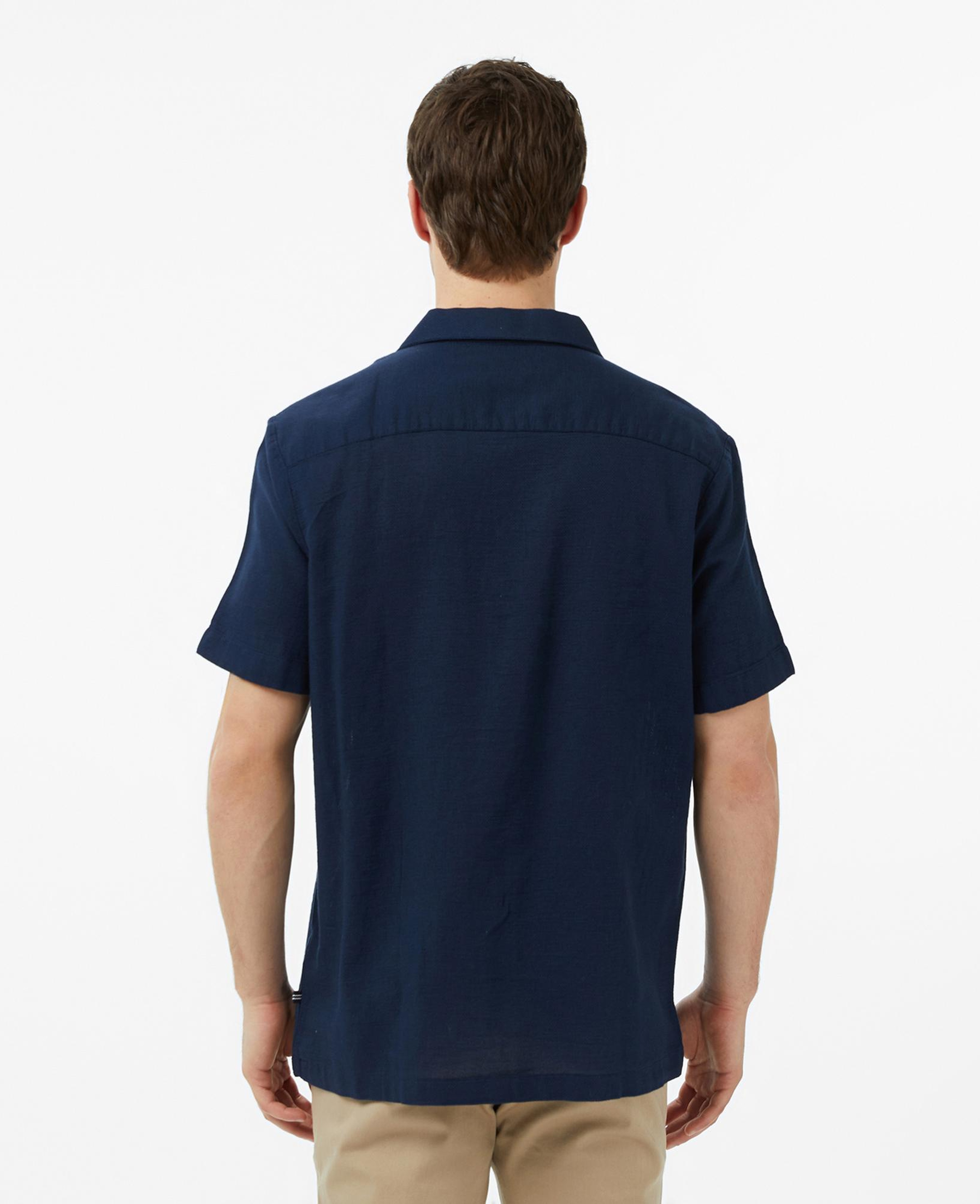 Nautica Erkek Lacivert Regular Fit Kısa Kollu Gömlek