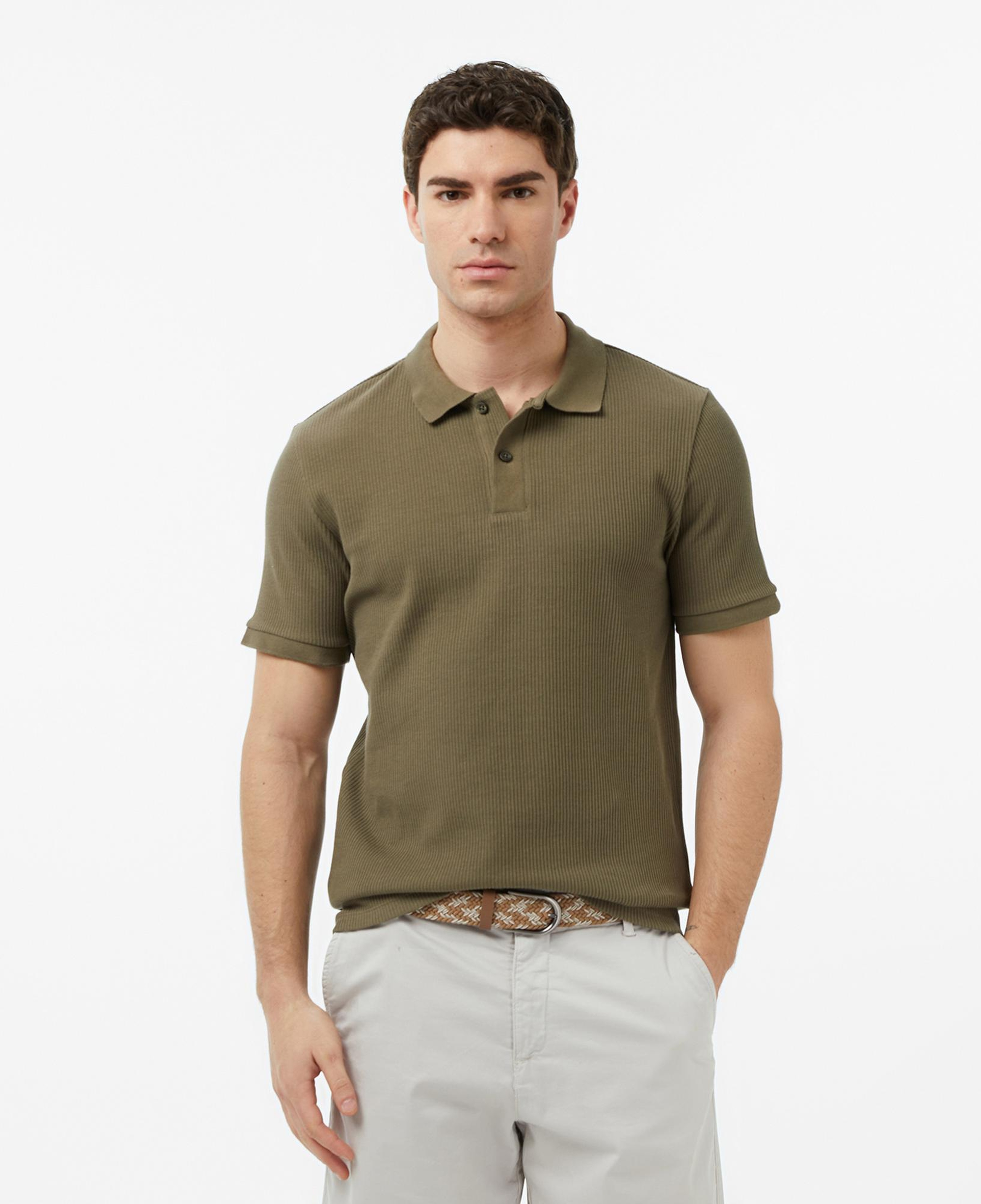 Nautica Erkek Yeşil Slim Fit Polo Yaka T-Shirt