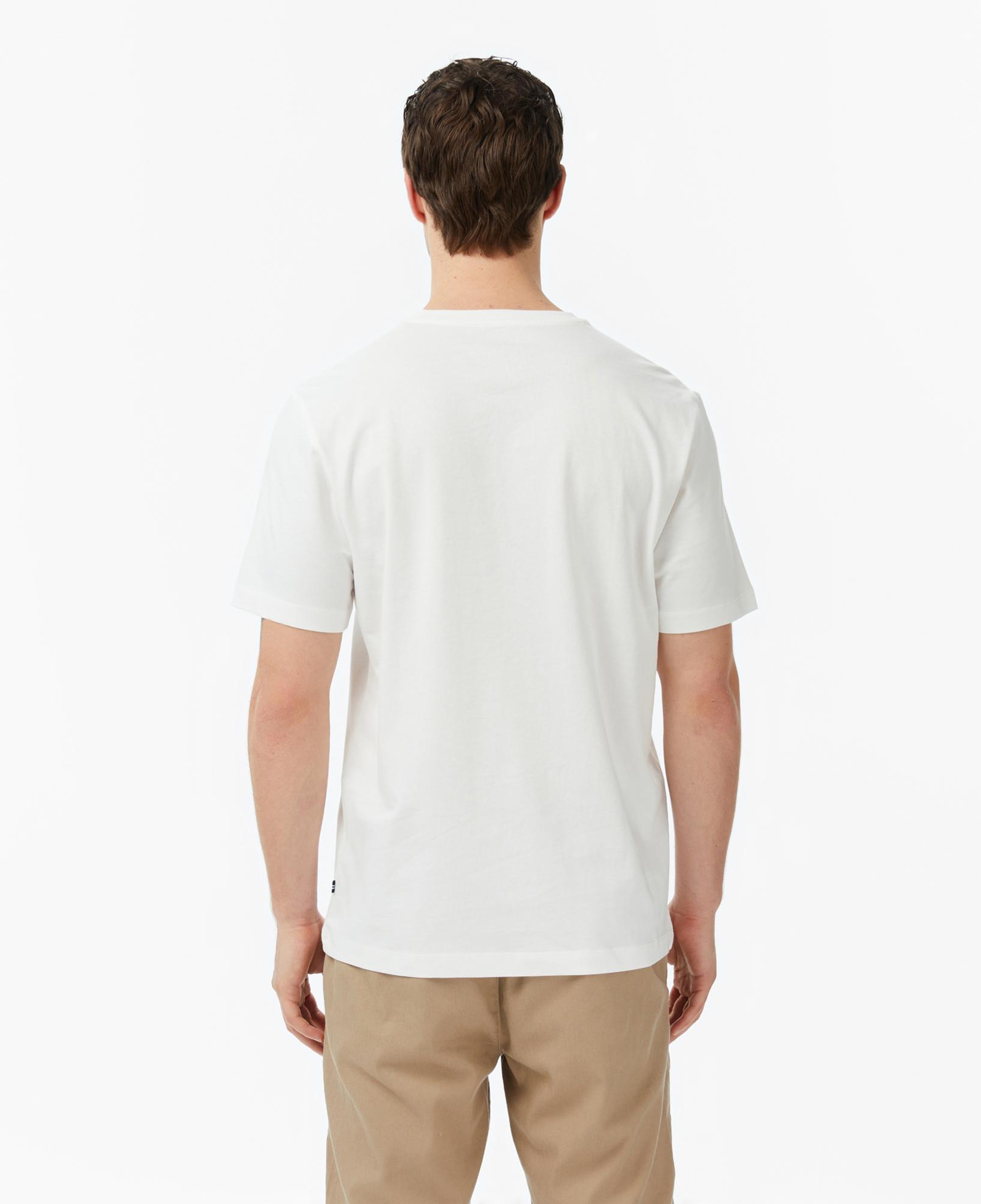 Nautica Erkek Beyaz Regular Fit Baskılı T-Shirt