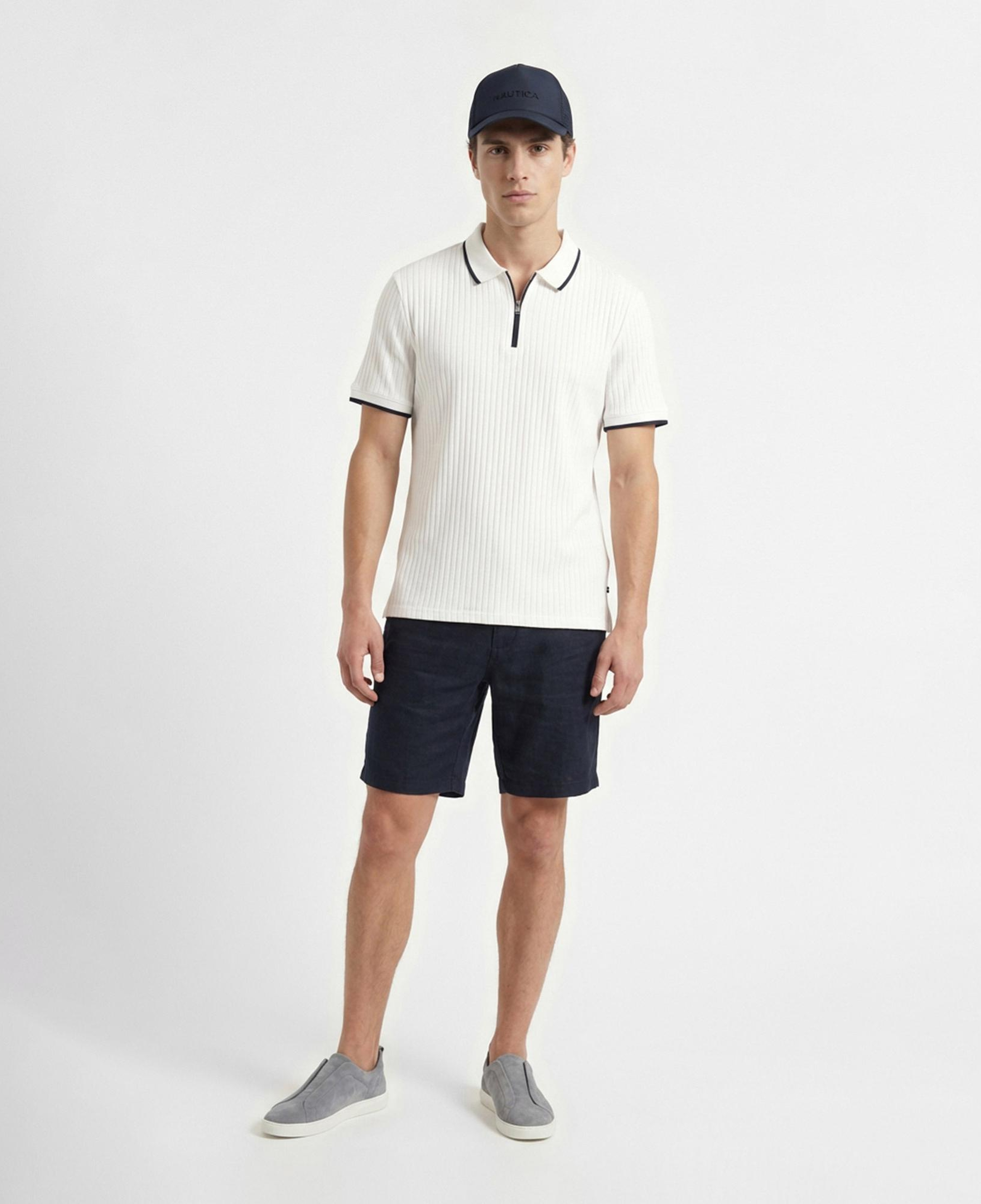 Nautica Erkek Beyaz Regular Fit Polo Yaka T-Shirt