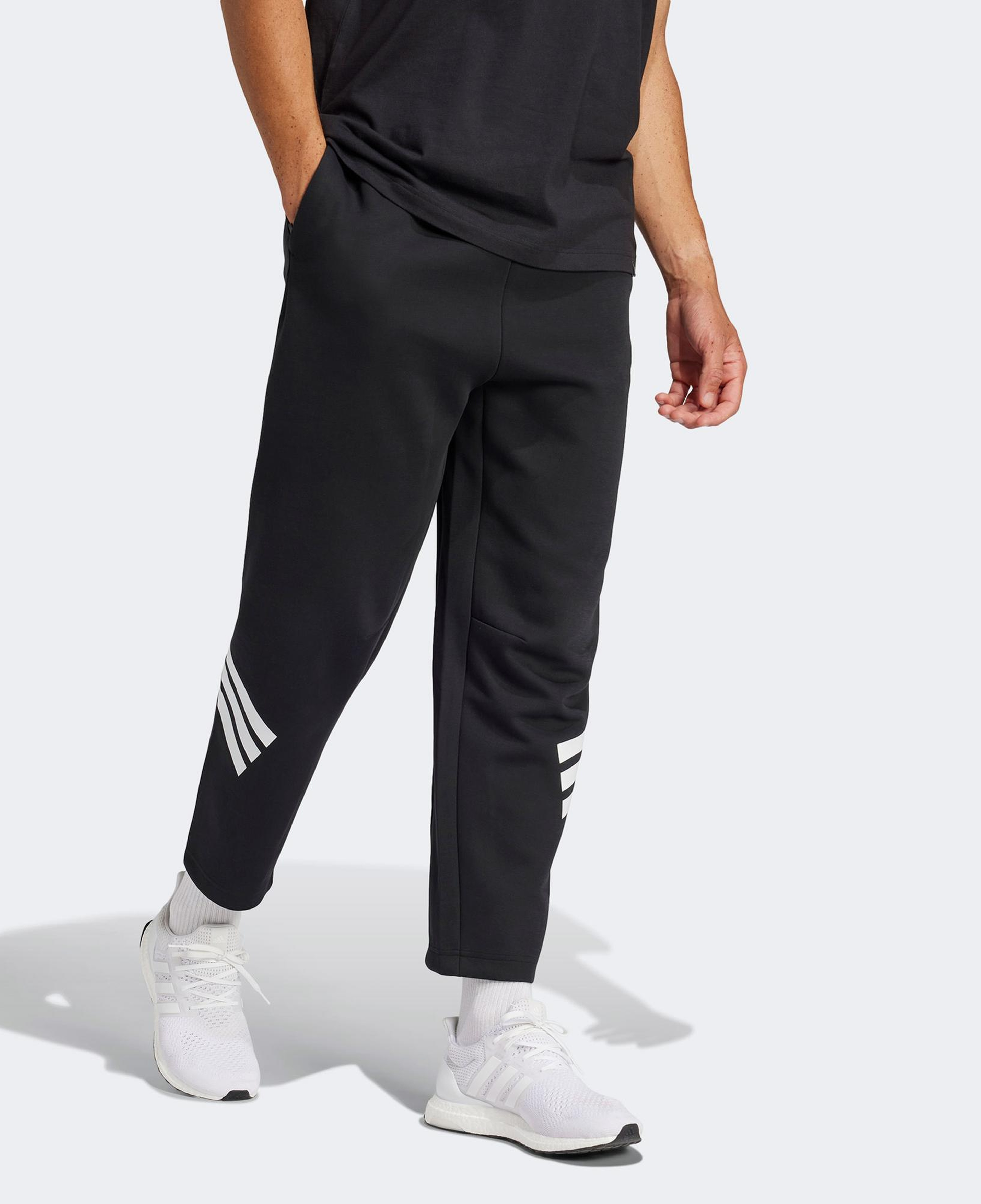 adidas Future Icon 3-Stripes Erkek Siyah Eşofman Altı