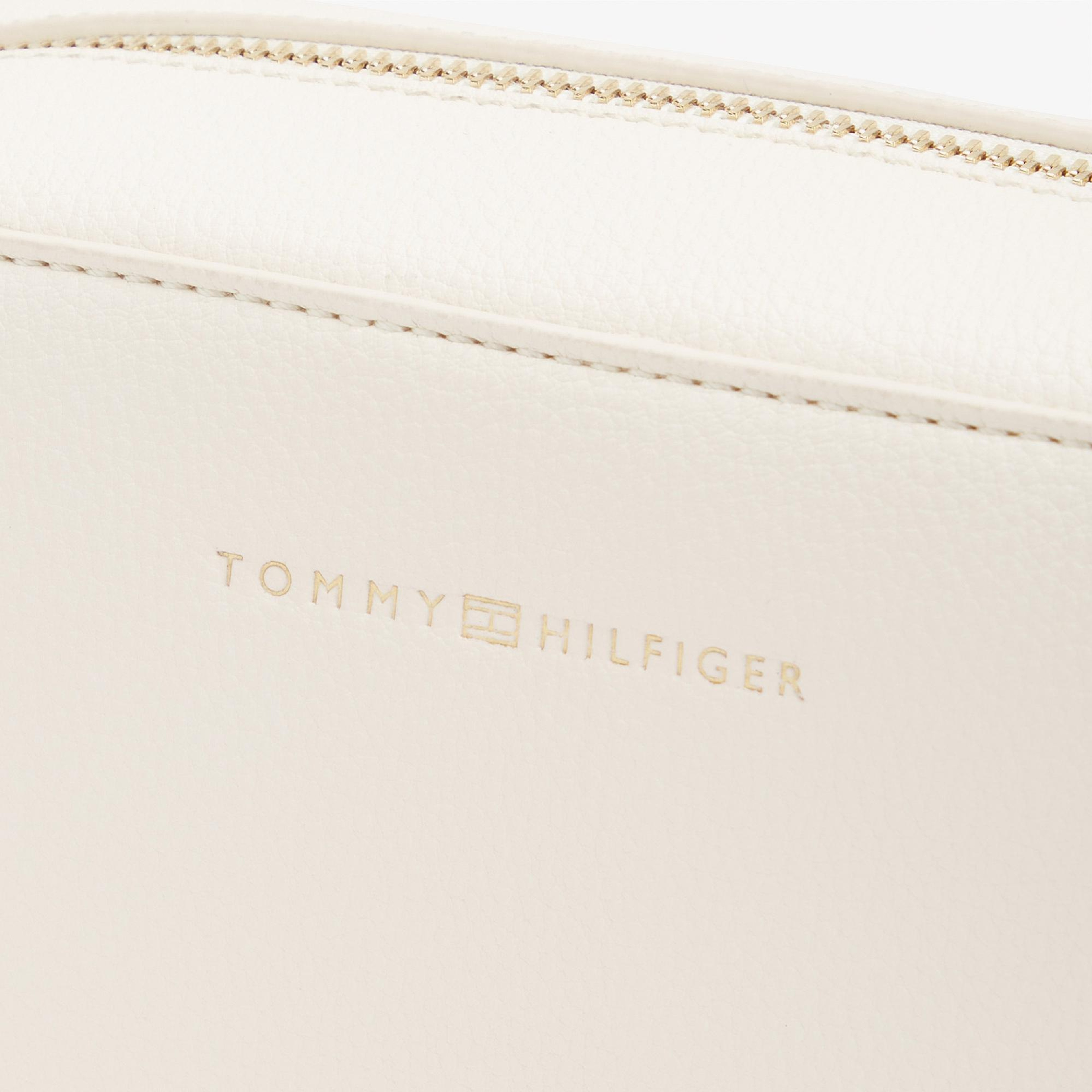 Tommy Hilfiger Logo Kadın Bej Çapraz Çanta