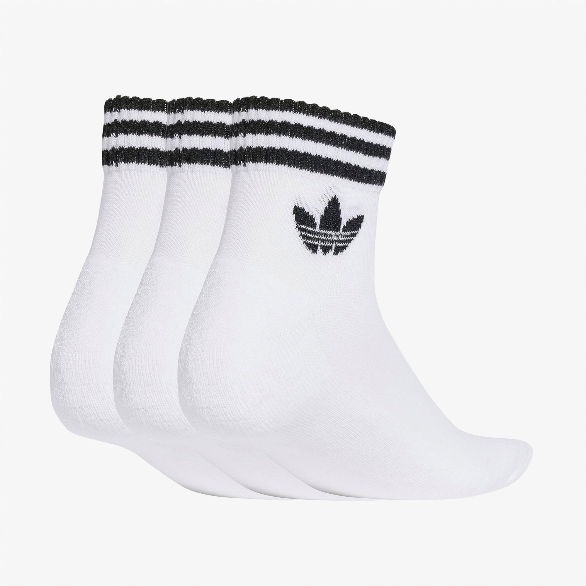 adidas 3-Stripes Ankle 3' lü Unisex Beyaz Çorap