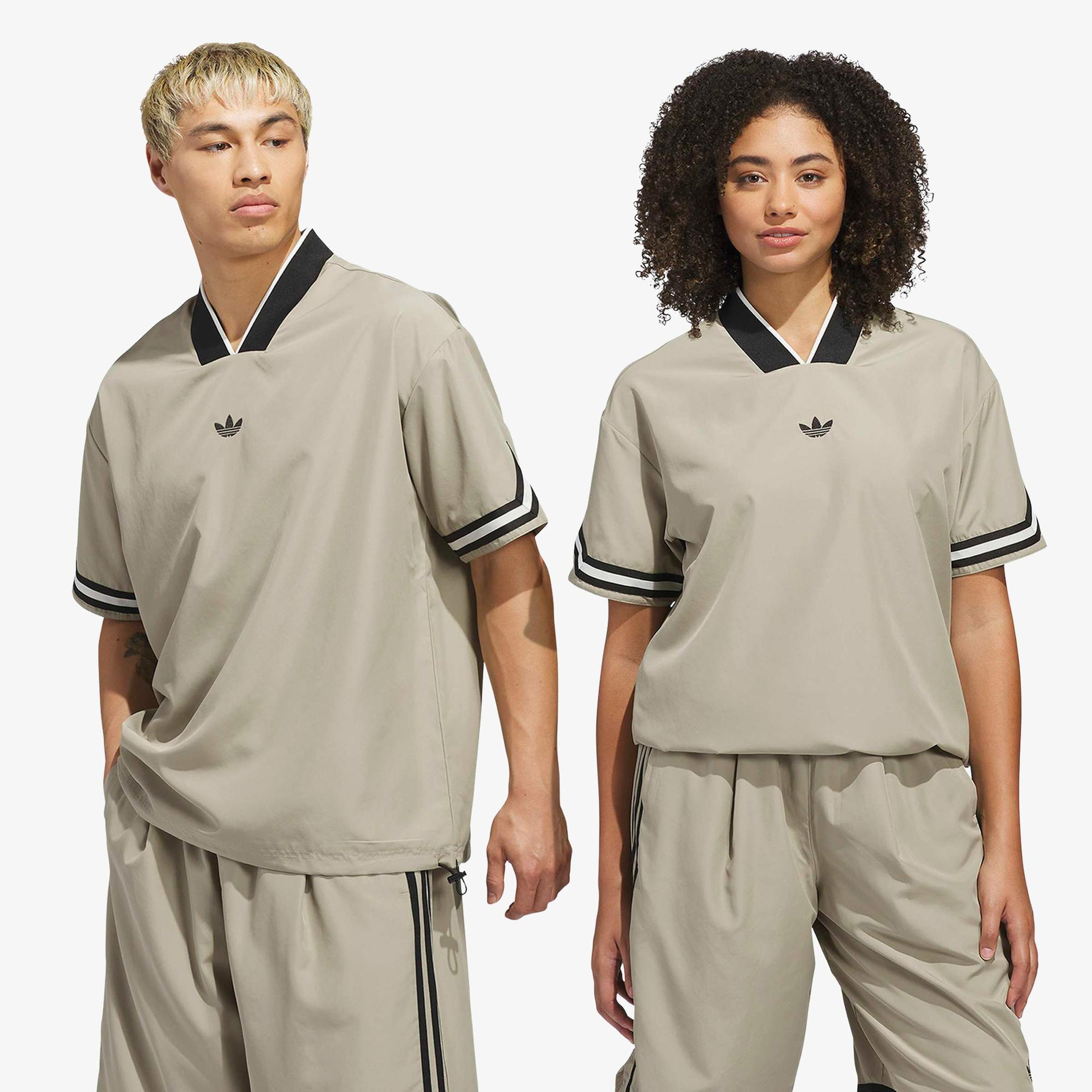 adidas Originals Basketball Warm Up Unisex Bej T-Shirt