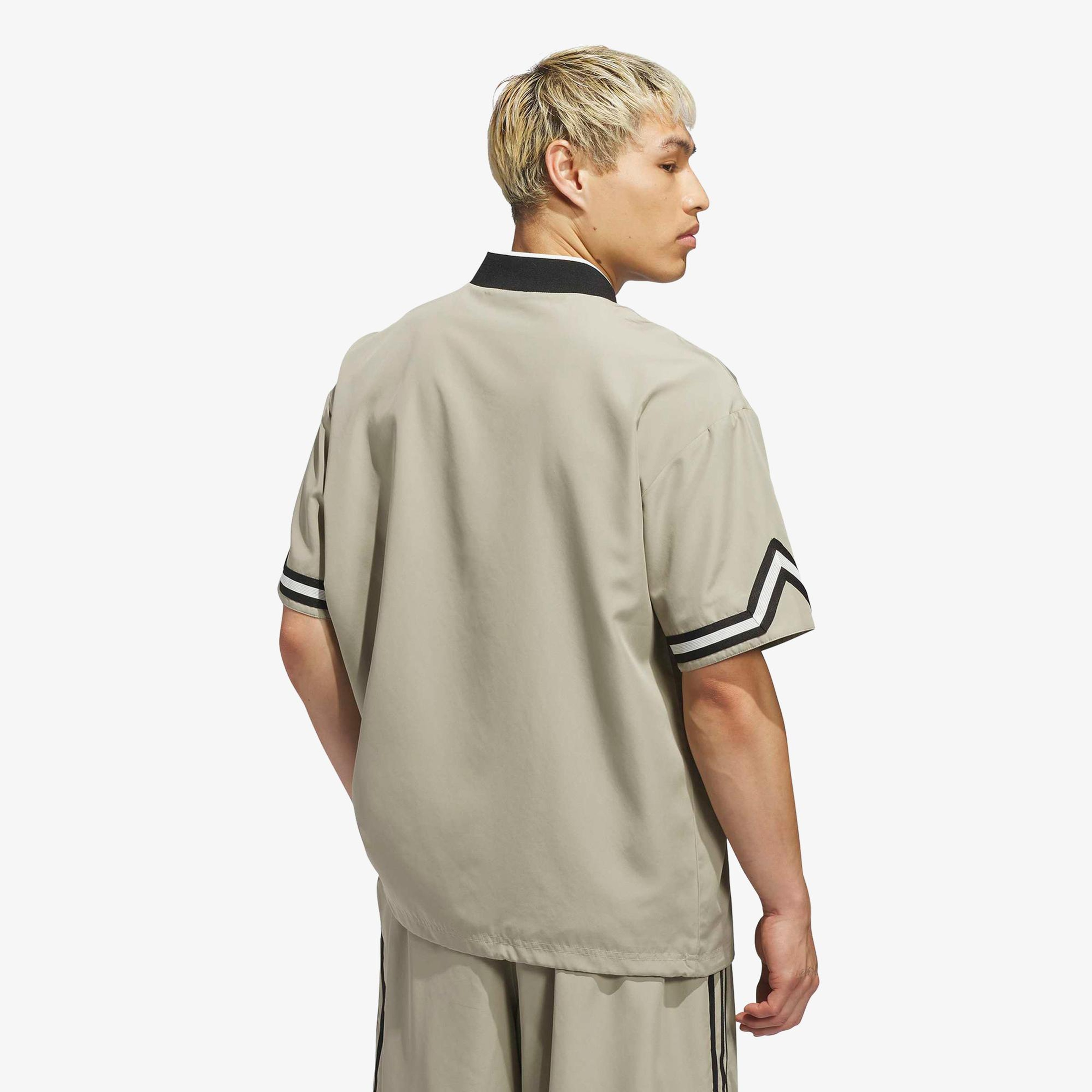 adidas Originals Basketball Warm Up Unisex Bej T-Shirt