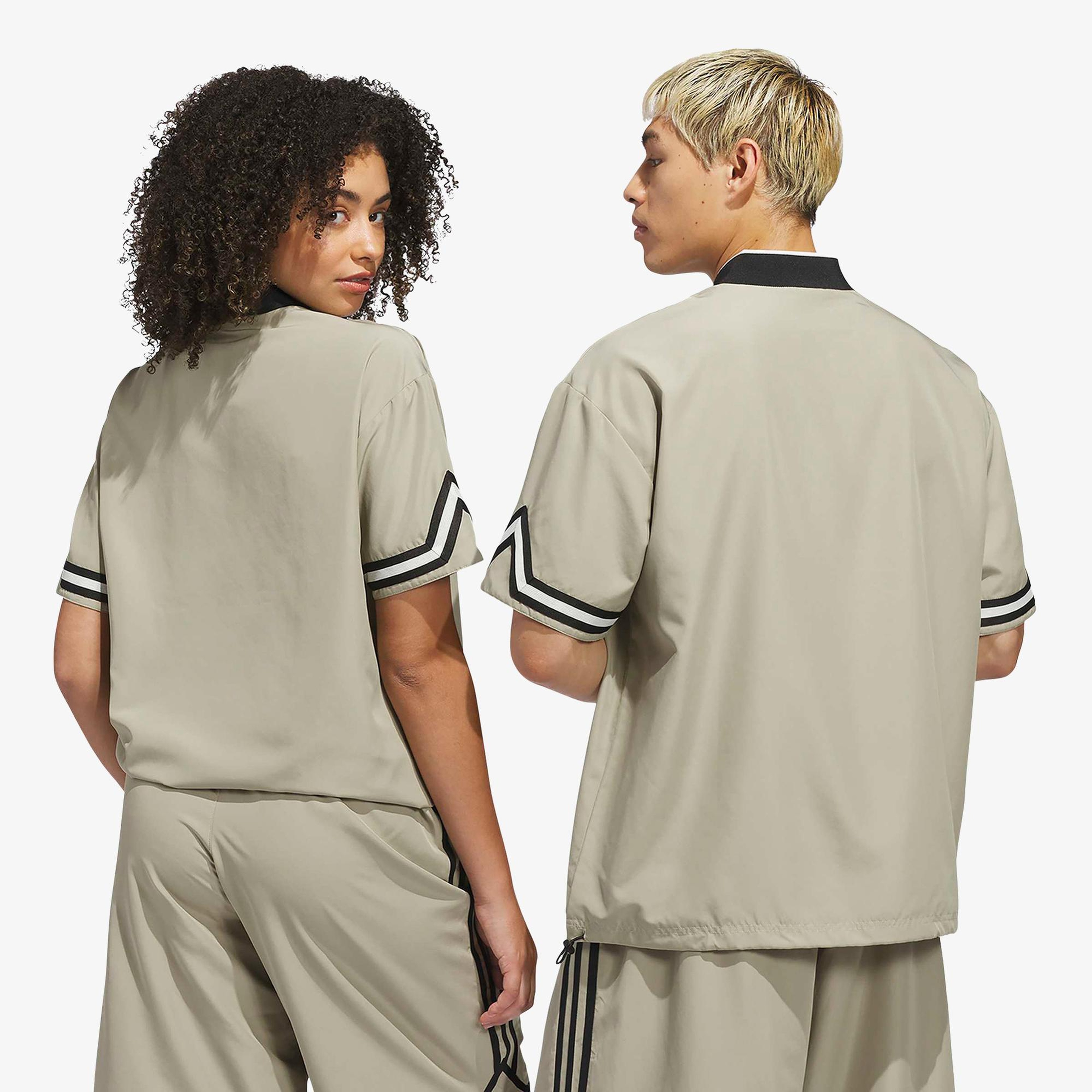 adidas Originals Basketball Warm Up Unisex Bej T-Shirt