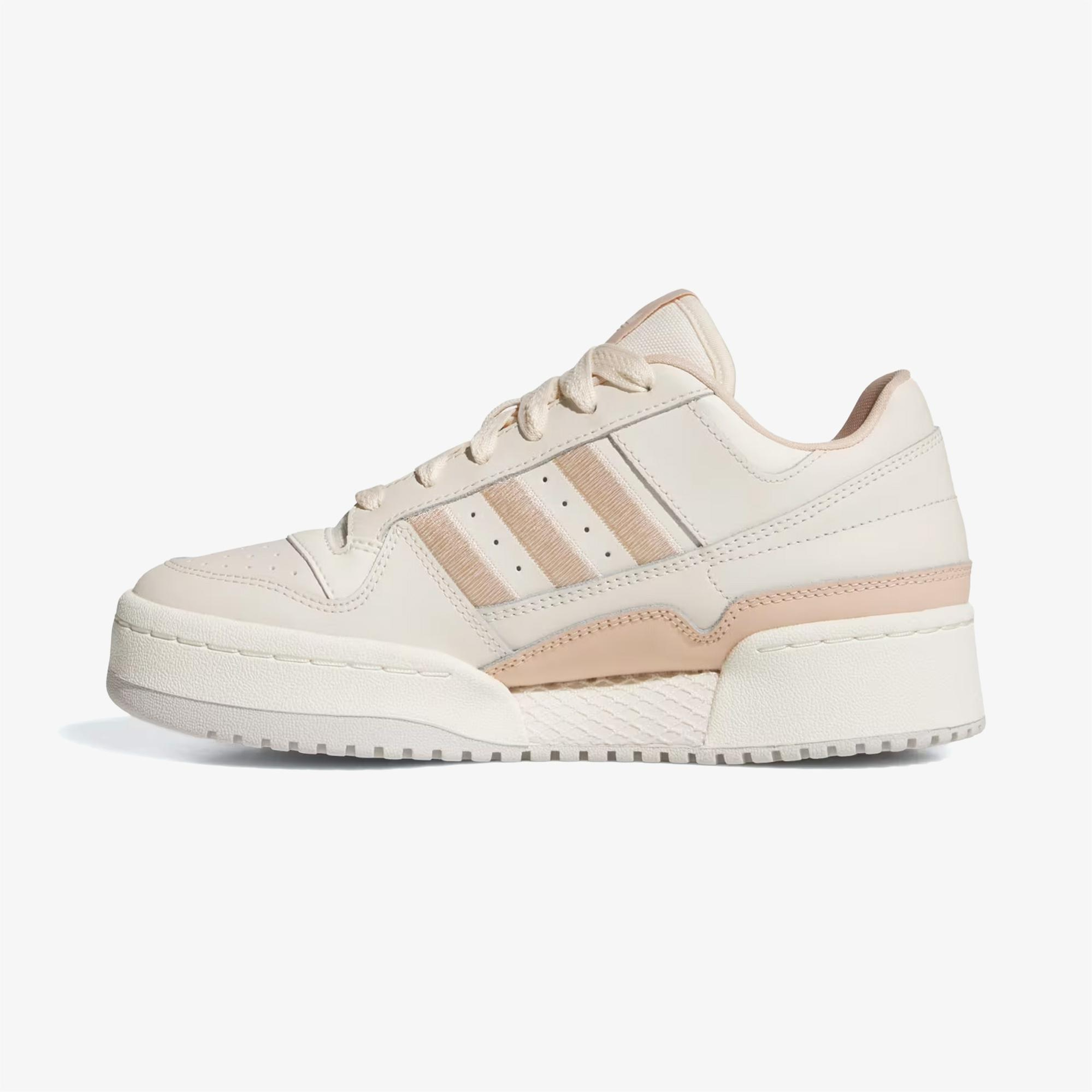 adidas Forum Bold Stripes Kadın Krem Rengi Sneaker