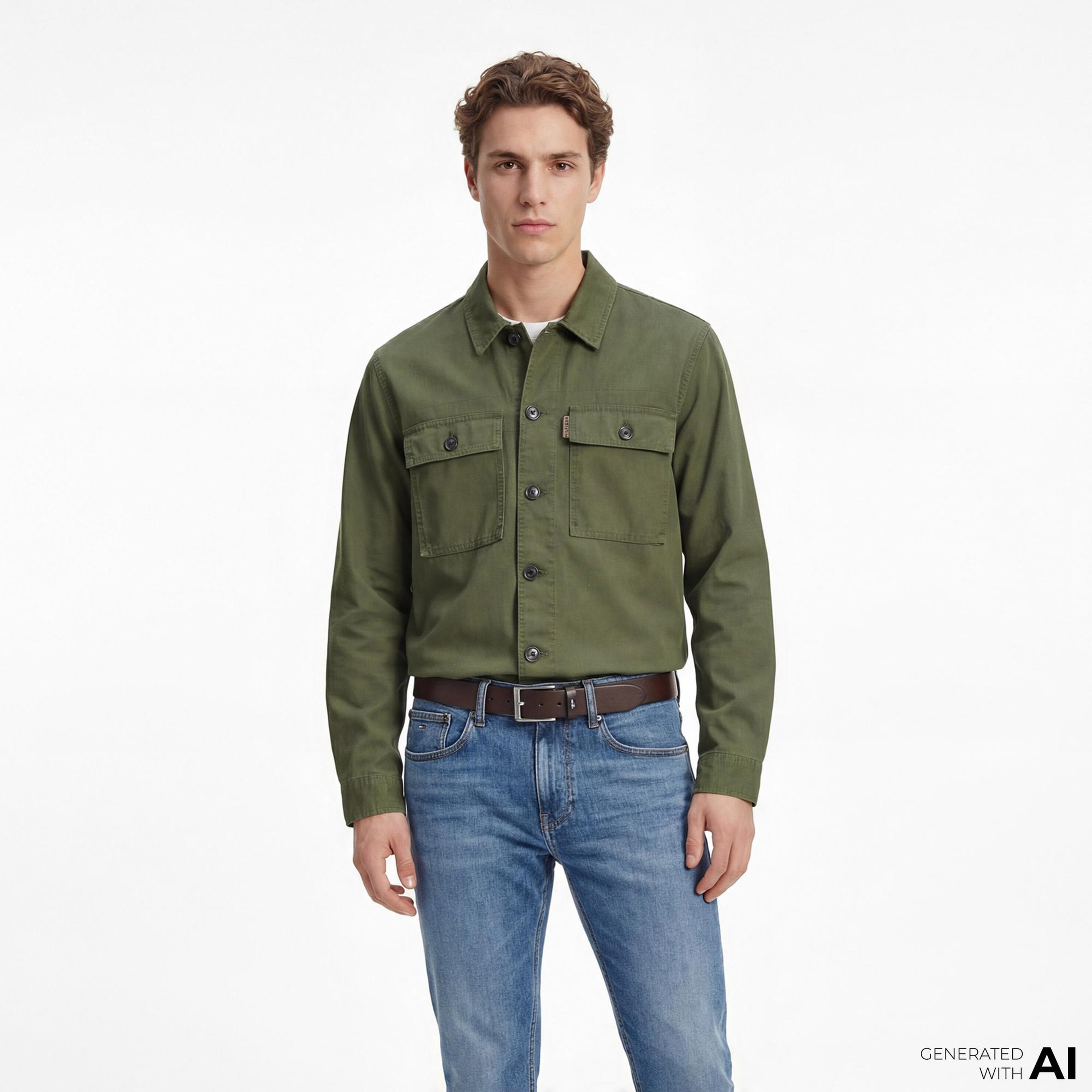 Tommy Hilfiger Wardrobe Erkek Yeşil Ceket