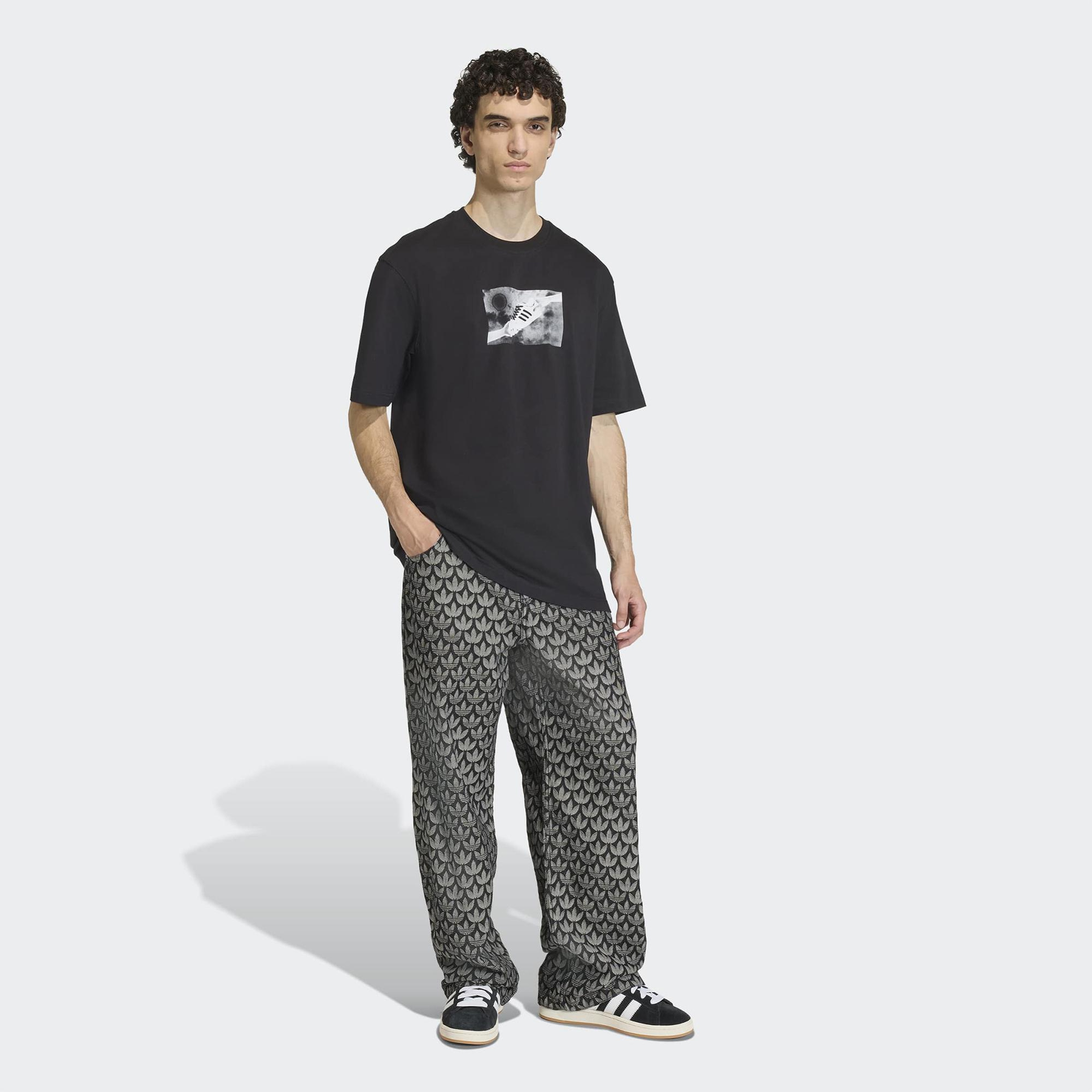 adidas Franchise Erkek Siyah T-Shirt