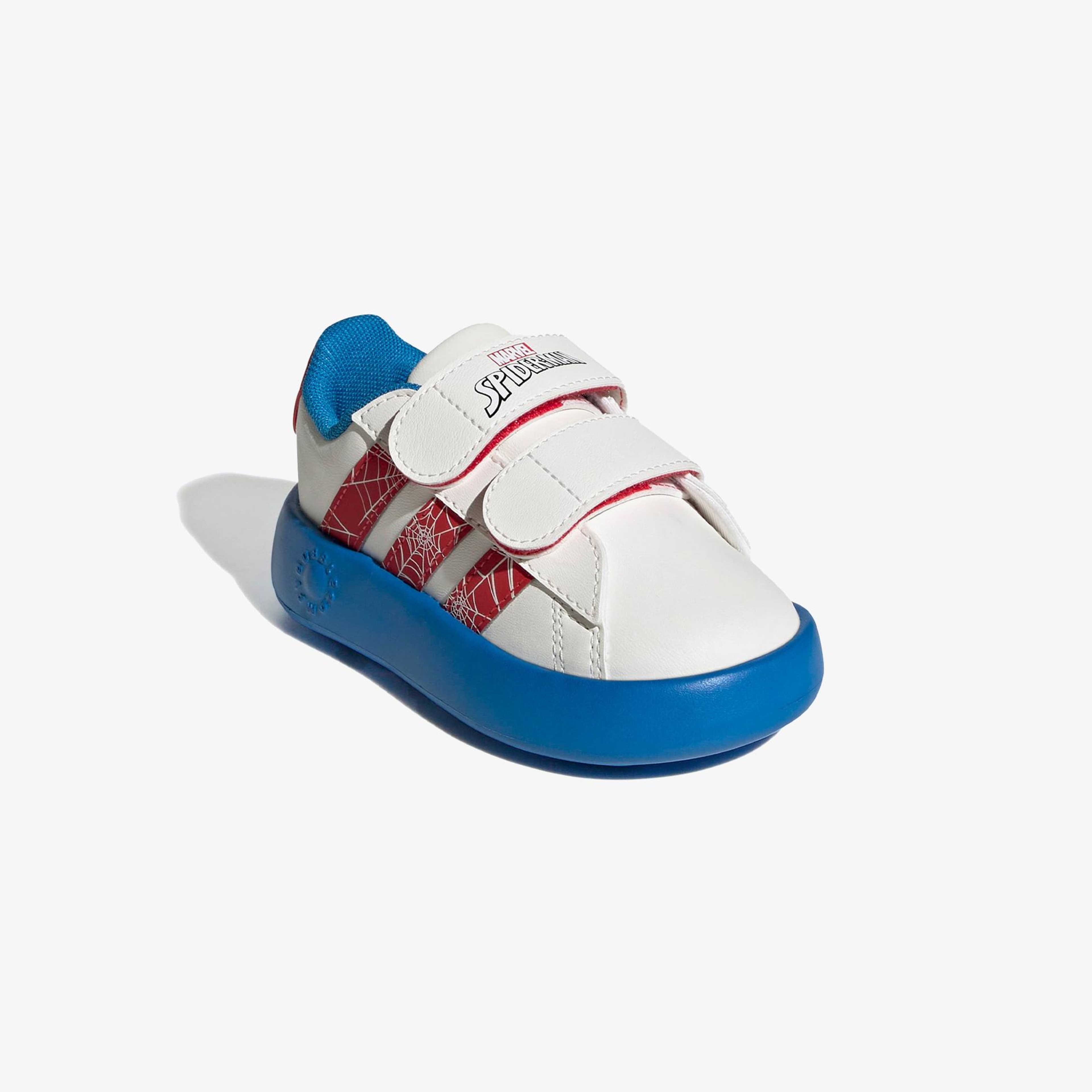 adidas Grand Court Spider-Man Çocuk Beyaz Sneaker
