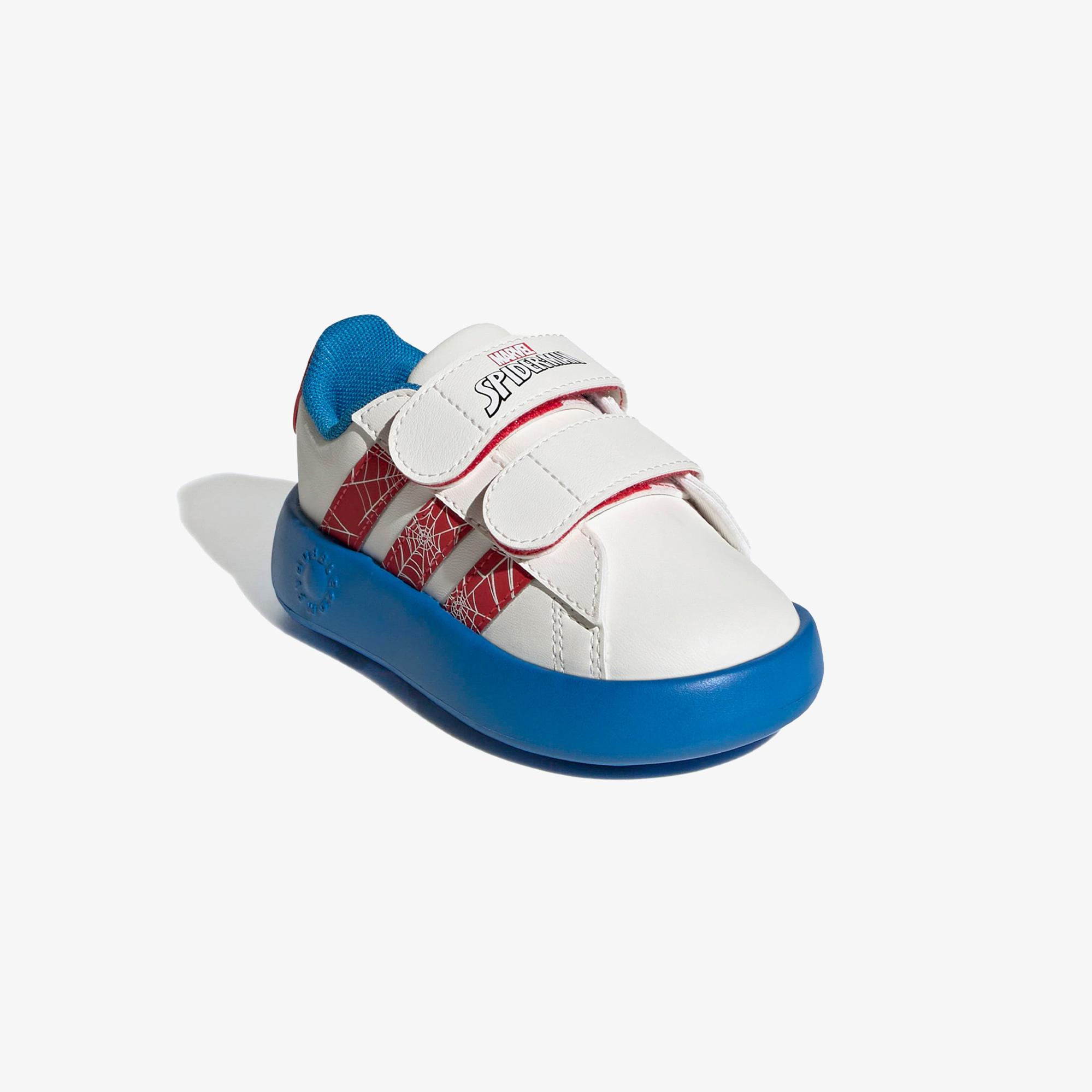 adidas Grand Court Spider-Man Çocuk Beyaz Sneaker
