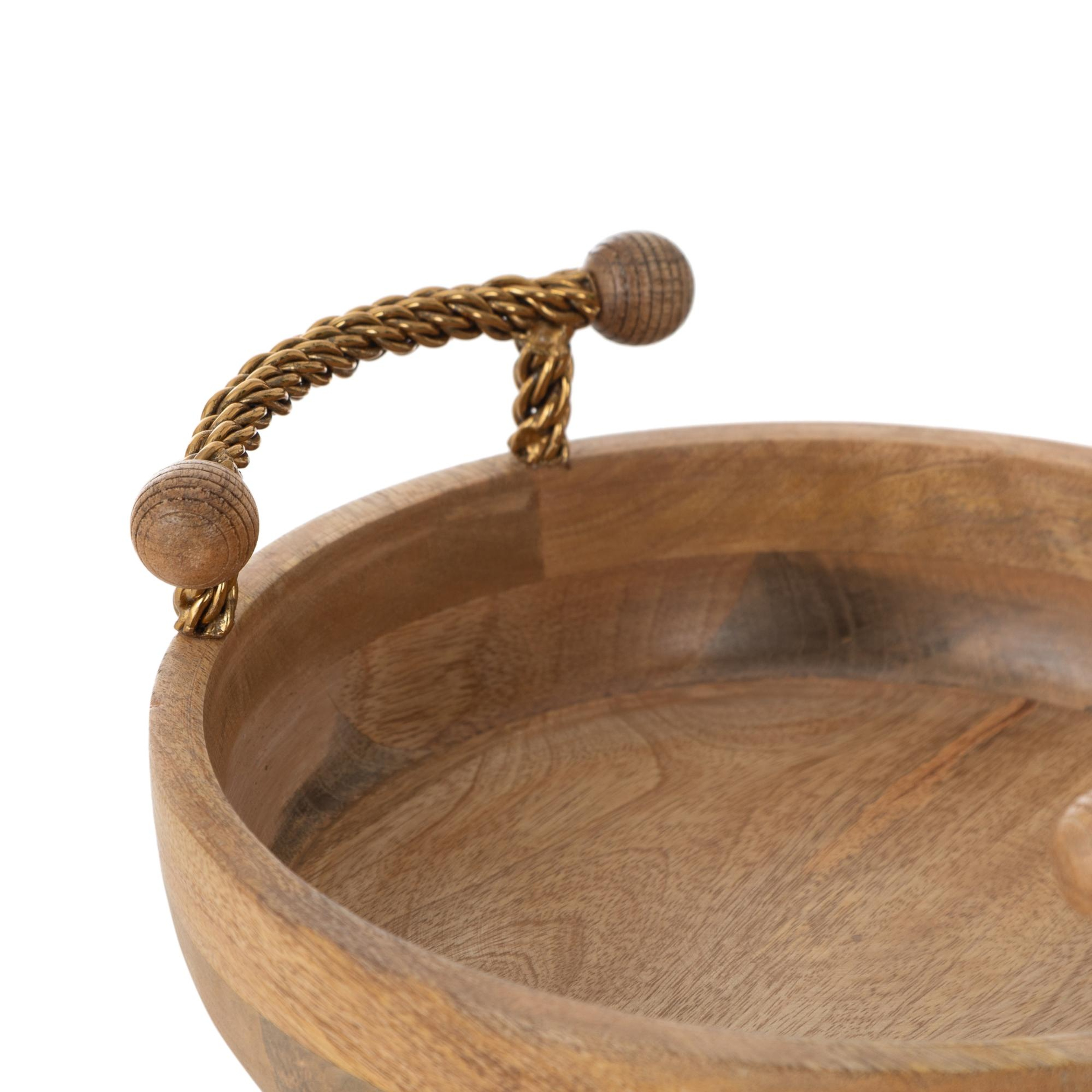 WOODEN DEKORATİF KASE 30 CM