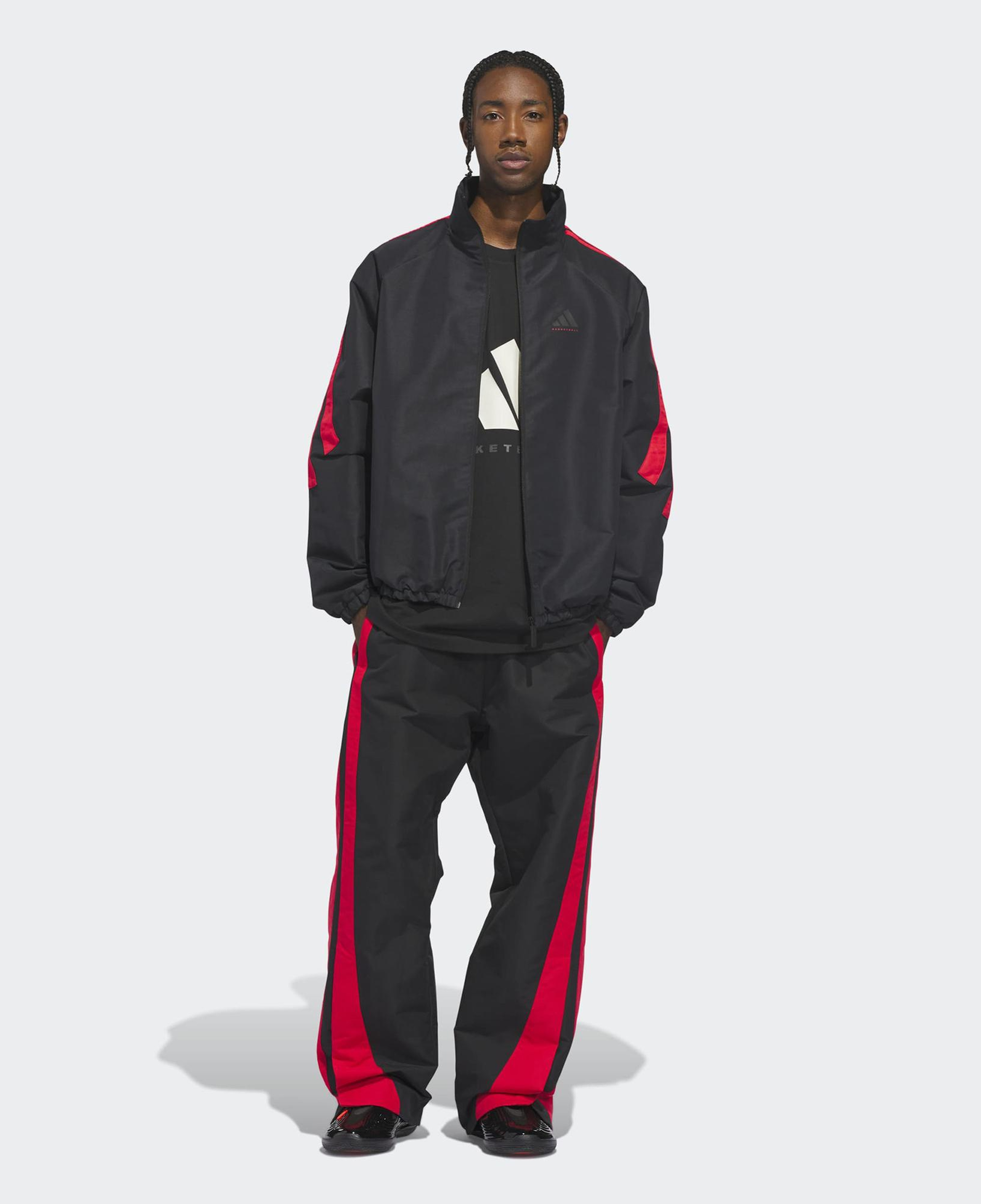 adidas Basketball Unisex Siyah Eşofman Altı