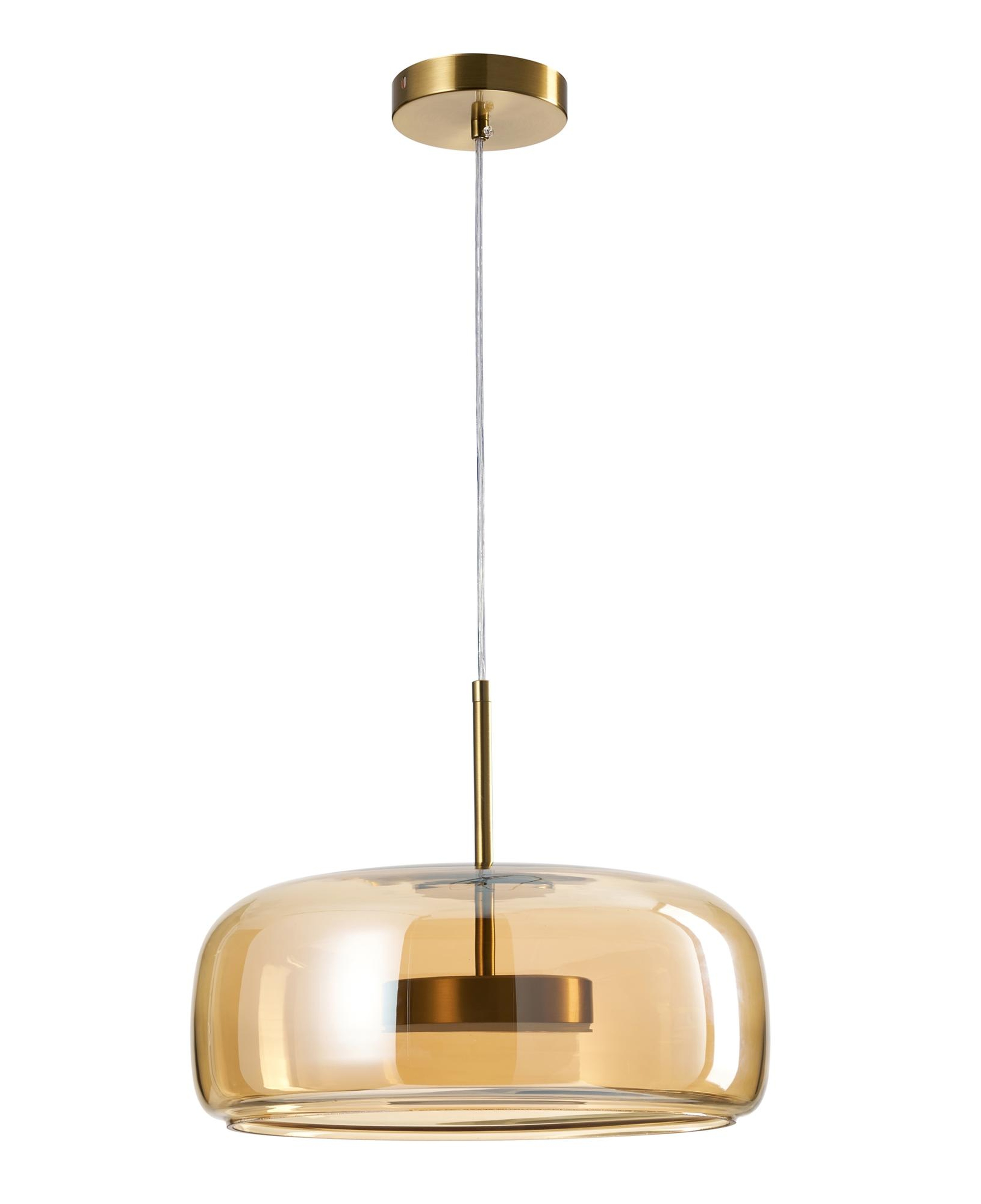 AMBRE TEKLİ SARKIT AVİZE 33X70 CM