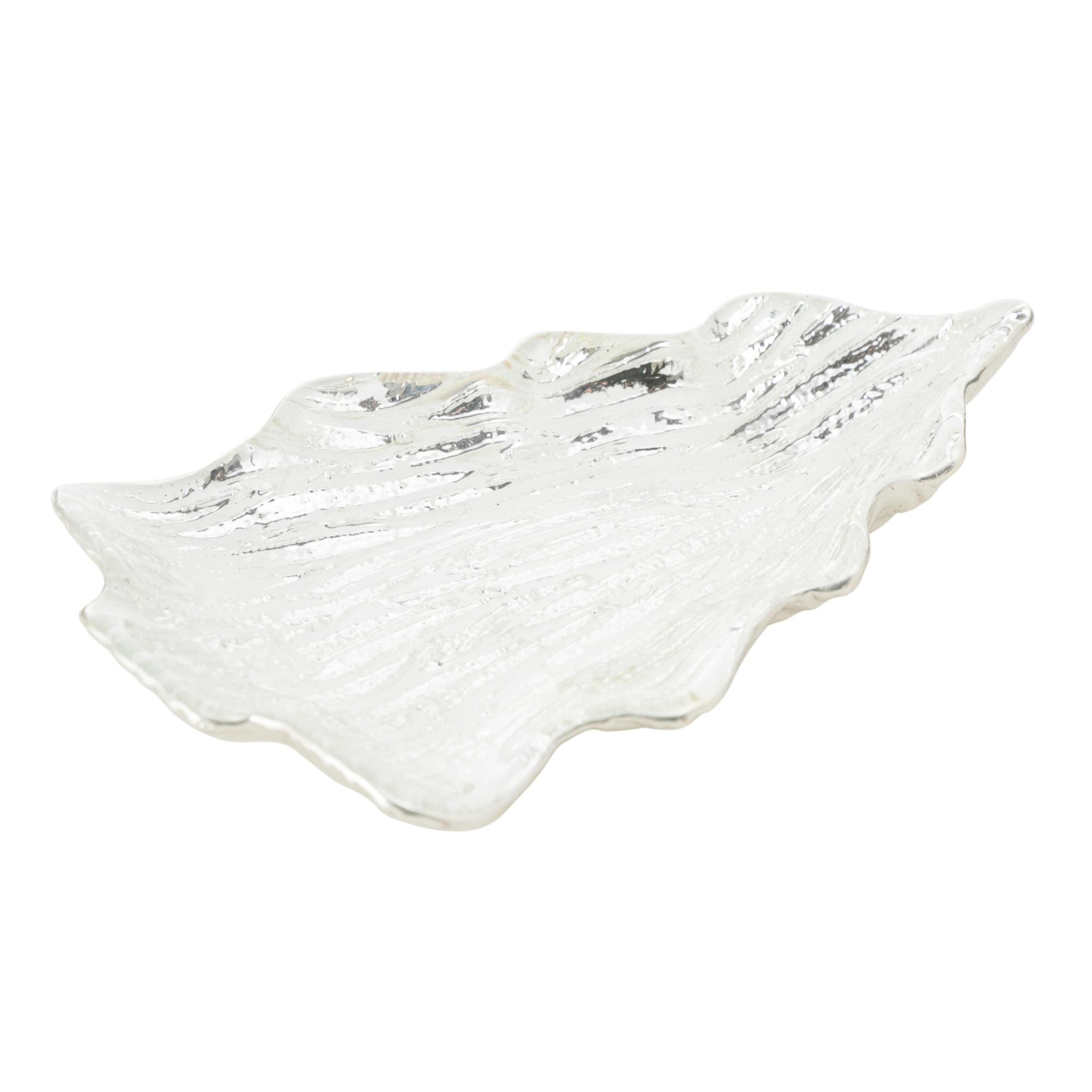 SILVER NEW YEAR DEKORATİF KASE  21 CM