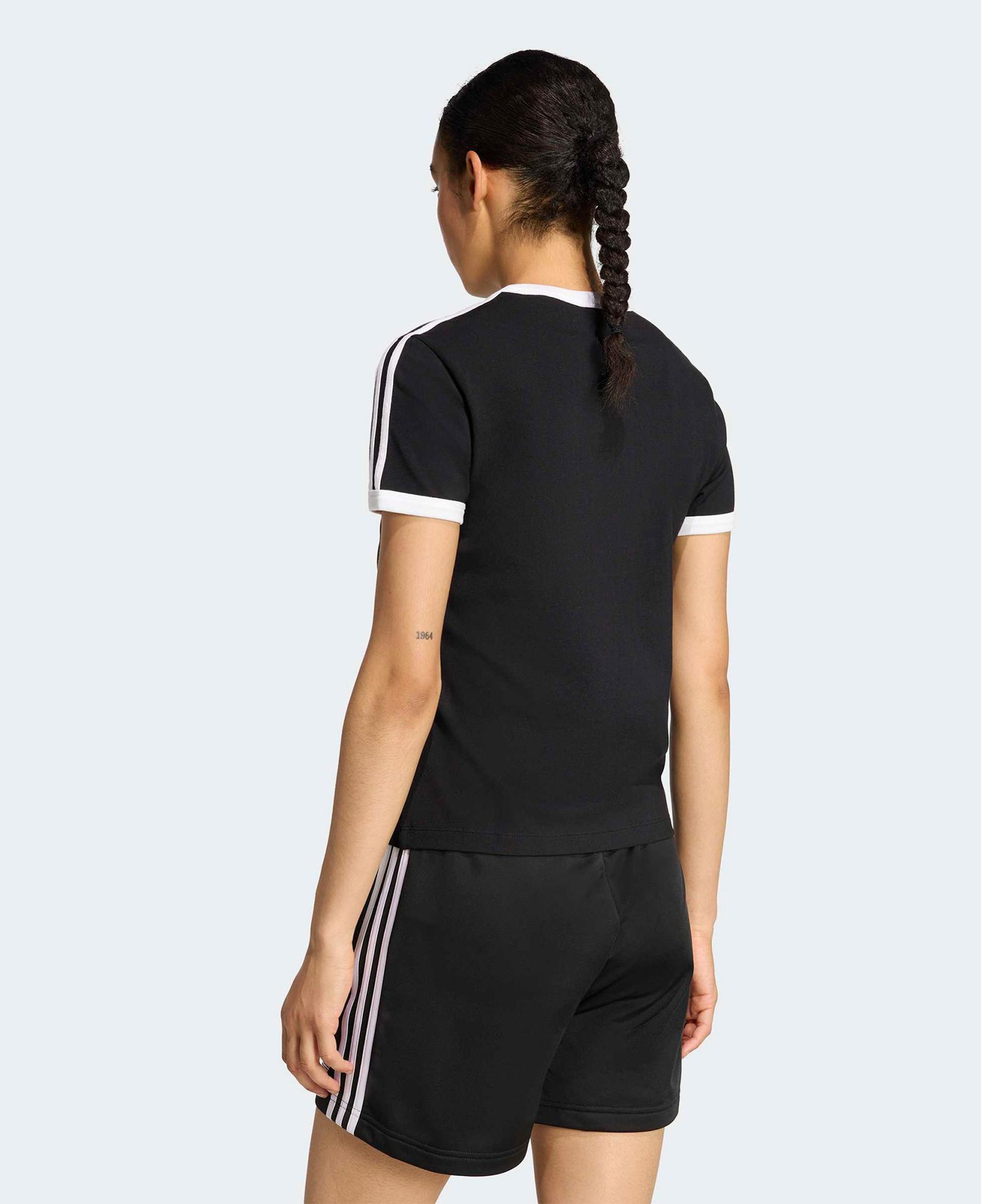 adidas 3-Stripes Kadın Siyah T-Shirt