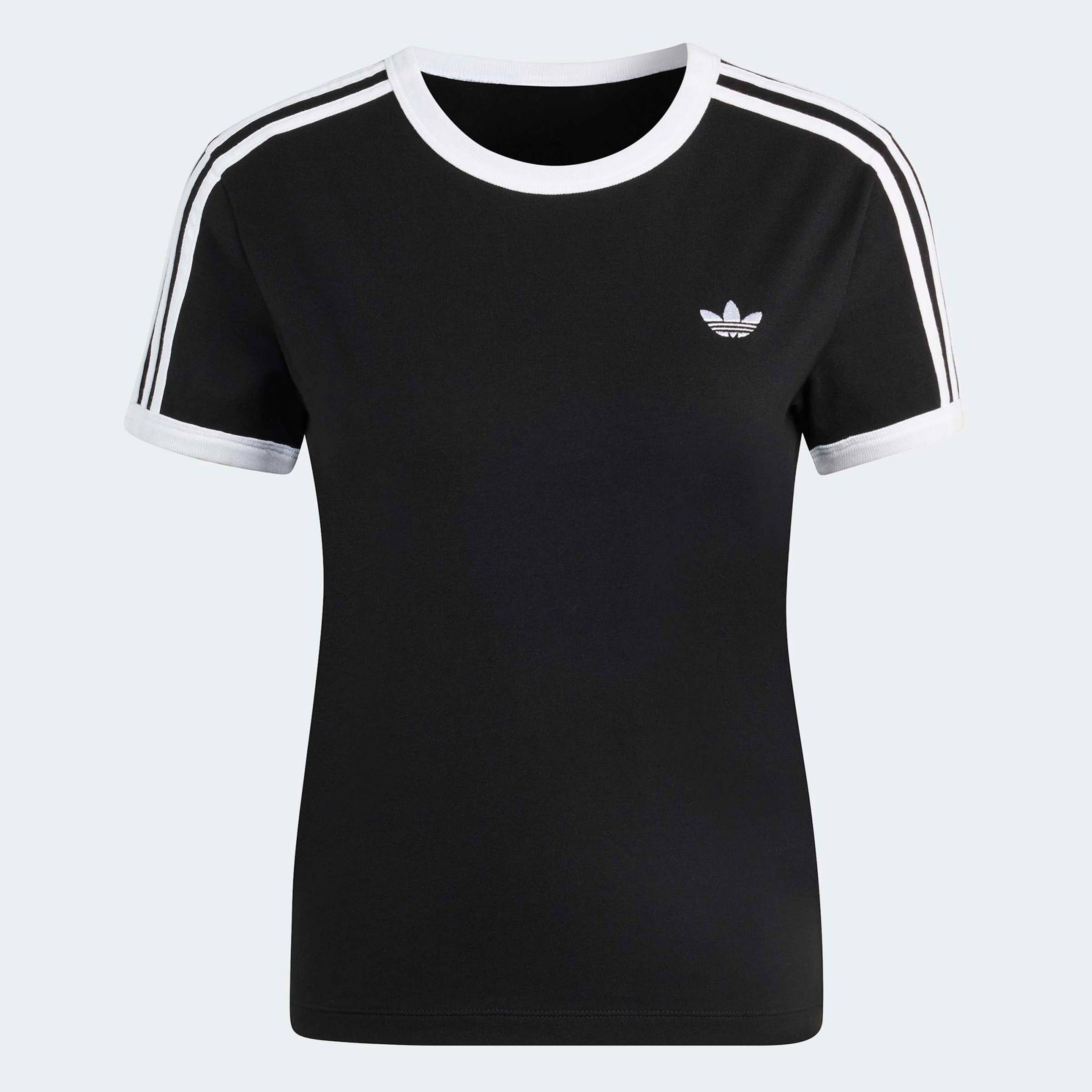 adidas 3-Stripes Kadın Siyah T-Shirt