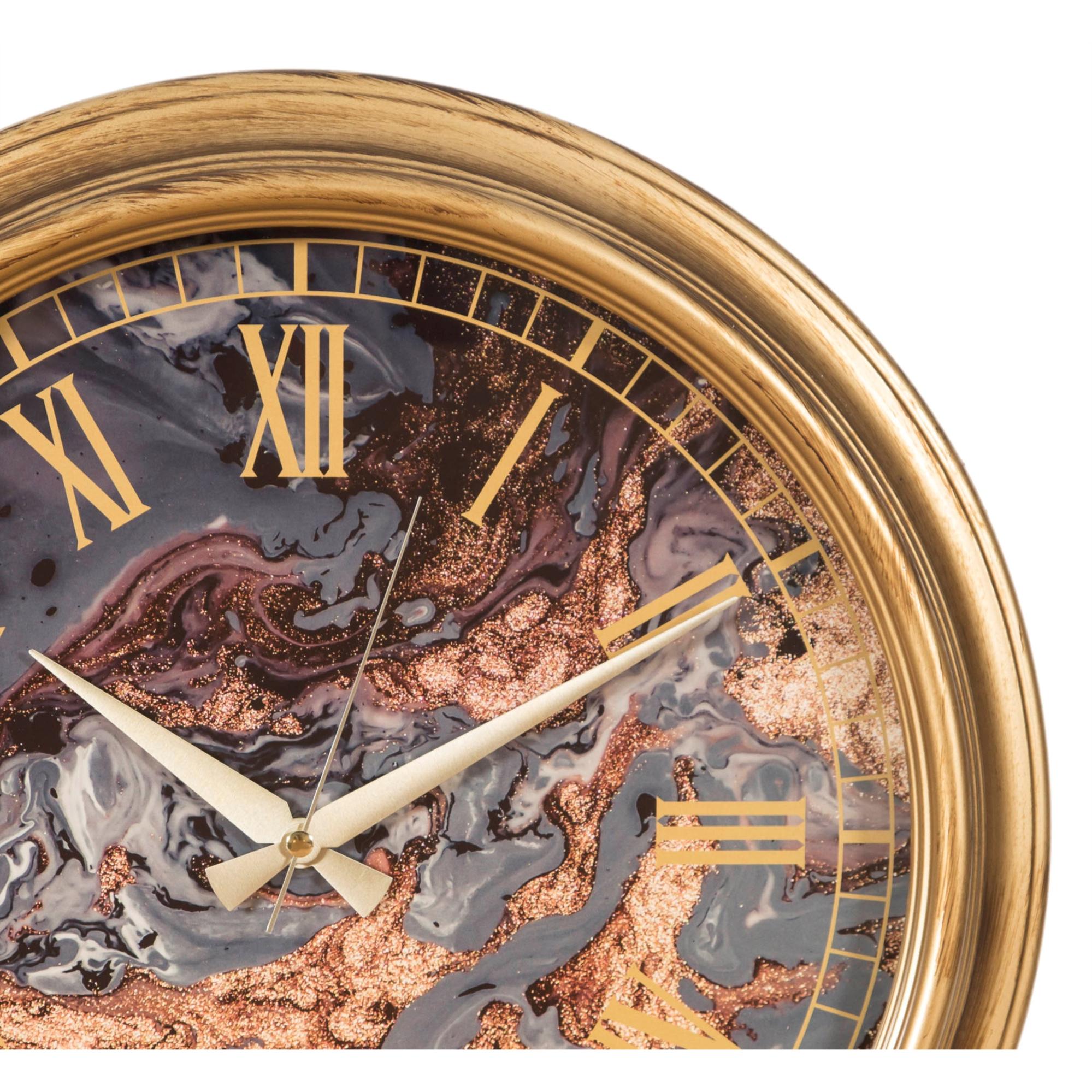 MARBLE DUVAR SAATİ 46 CM BRONZ