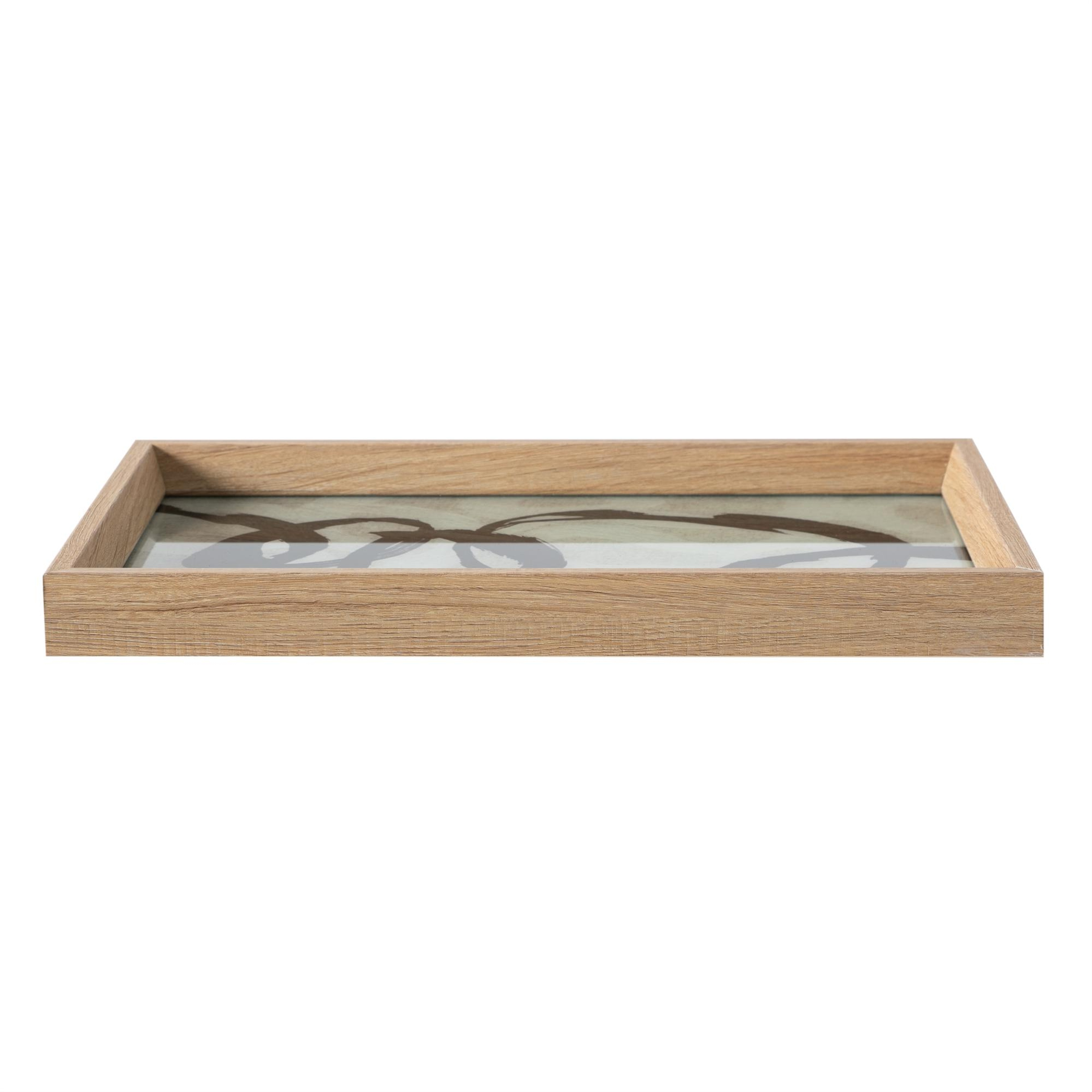 LOOP DEKORATİF TEPSİ NATURAL 25X40CM