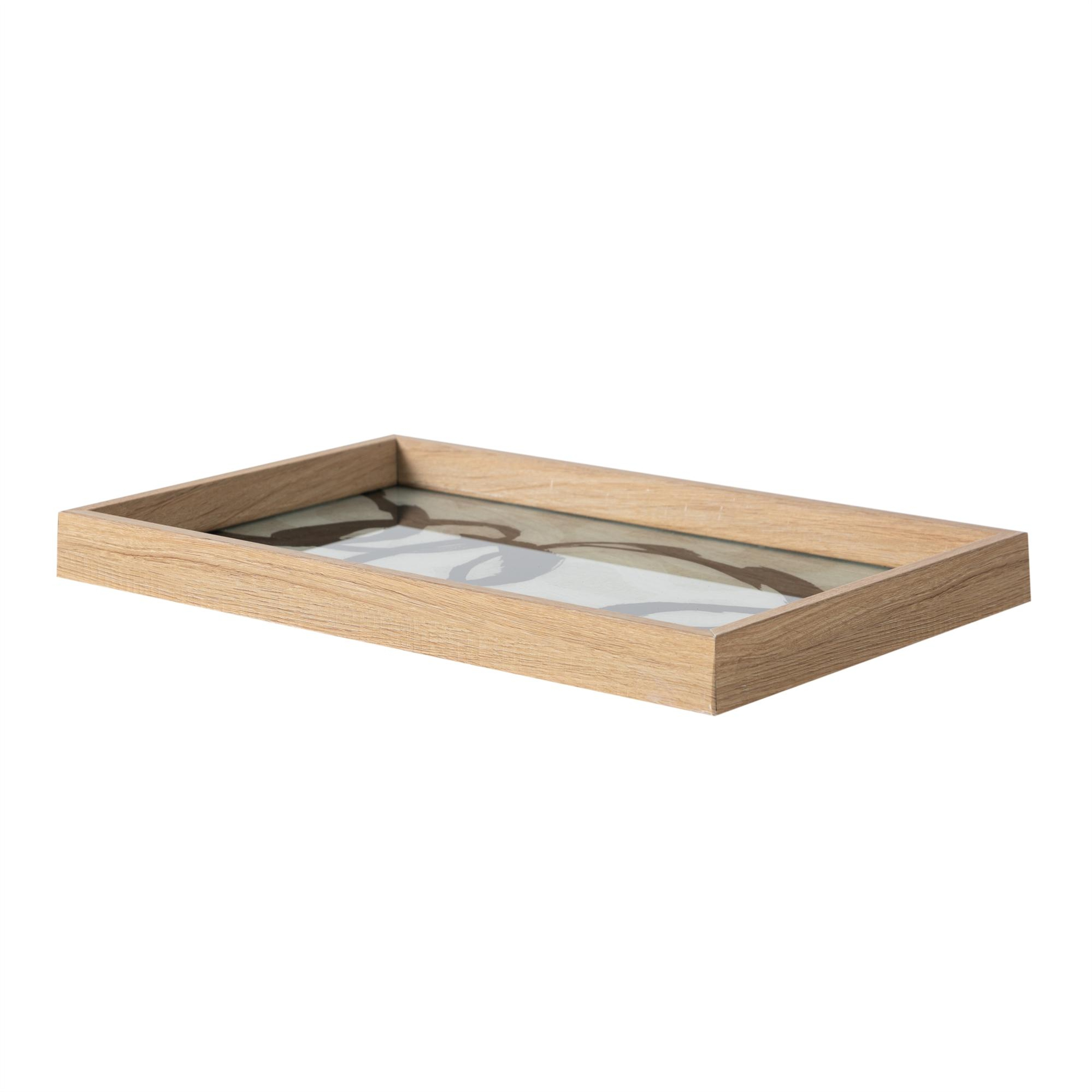 LOOP DEKORATİF TEPSİ NATURAL 25X40CM