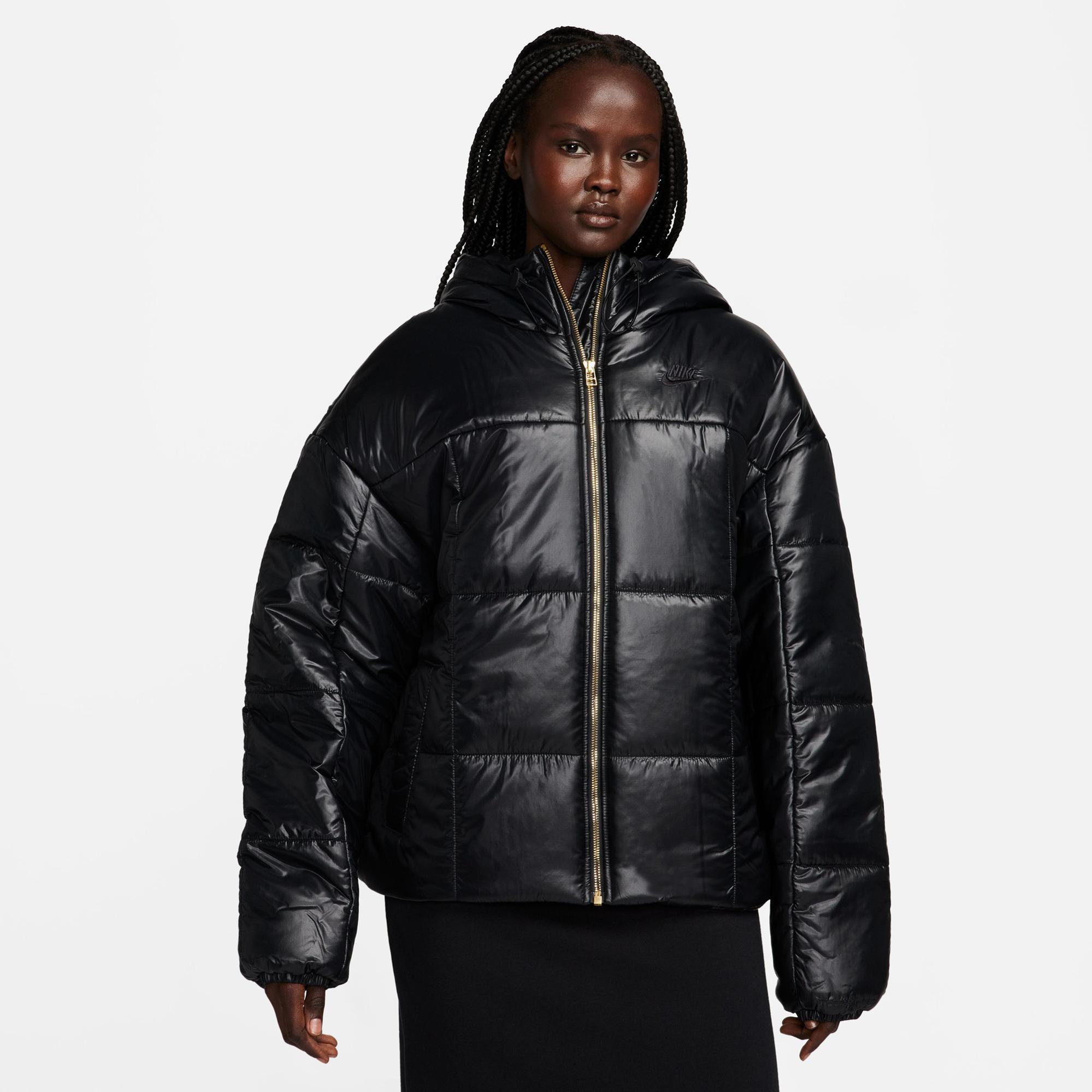 Nike Sportswear Classic Puffer Shine Kadın Siyah Mont